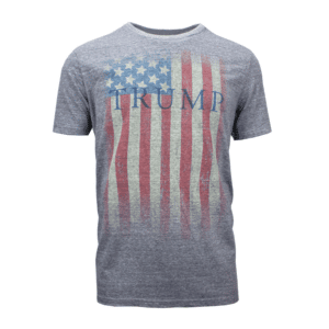 Grey Trump Central Flag Tee -