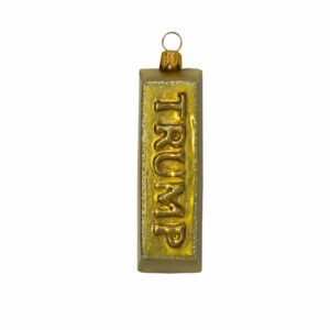 TRUMP Gold bar Ornament