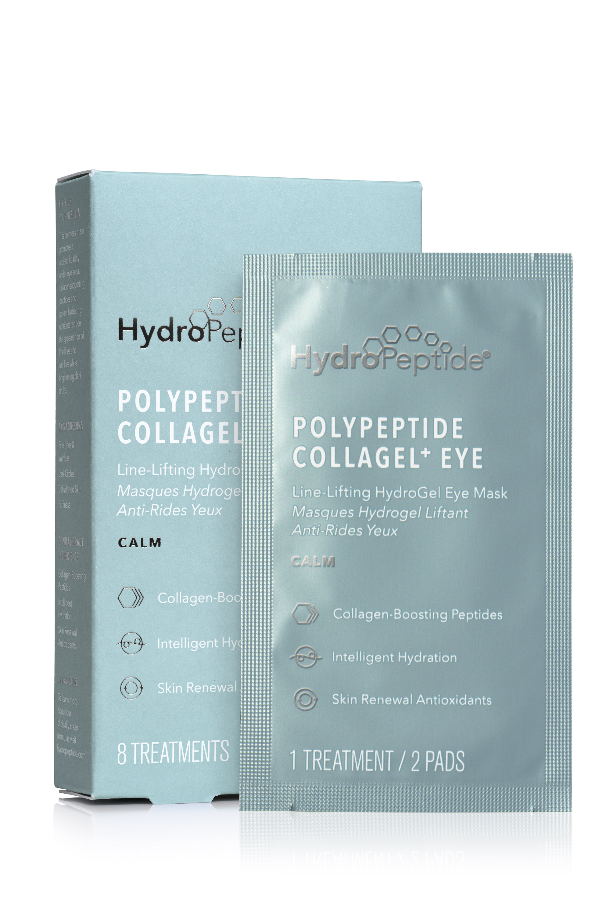 Polypeptide Collagel Eye Patches. Line-Lifting HydroGel Eye Mask Masques Hydrogel Liftant Anti-Rides Yeux