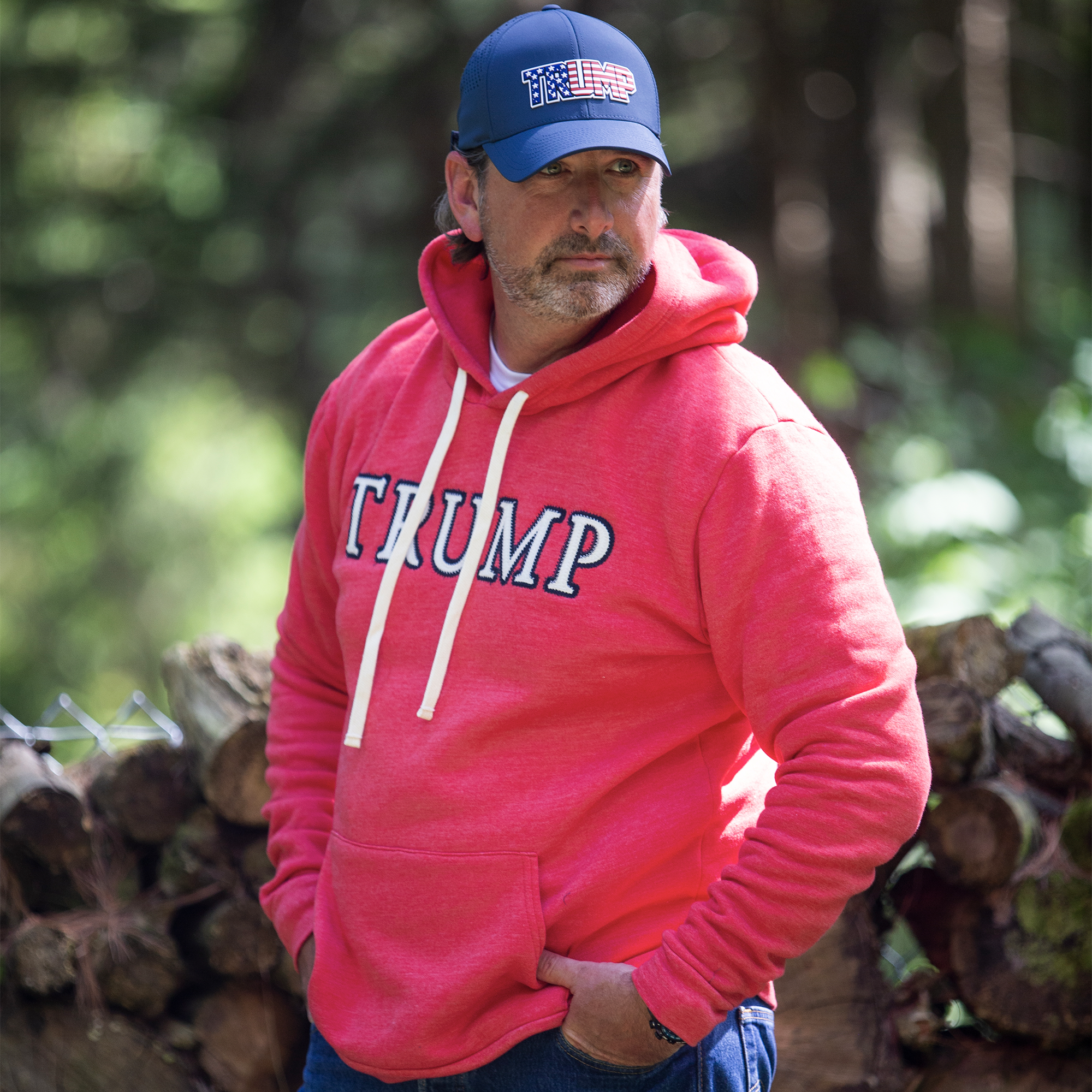 Stitched Hoodie - Red Stitched Hoodie in the Color Red