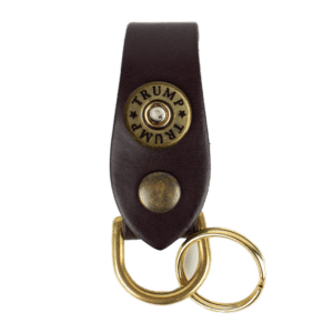 Trump Leather Concho Key Fob