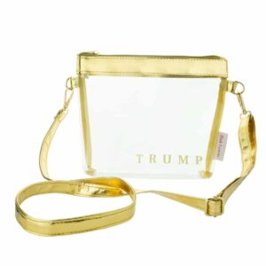 Trump Clear Crossbody Bag Gold Brushed Trim