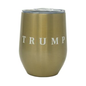 Gold Trump Stemless Wine Cup