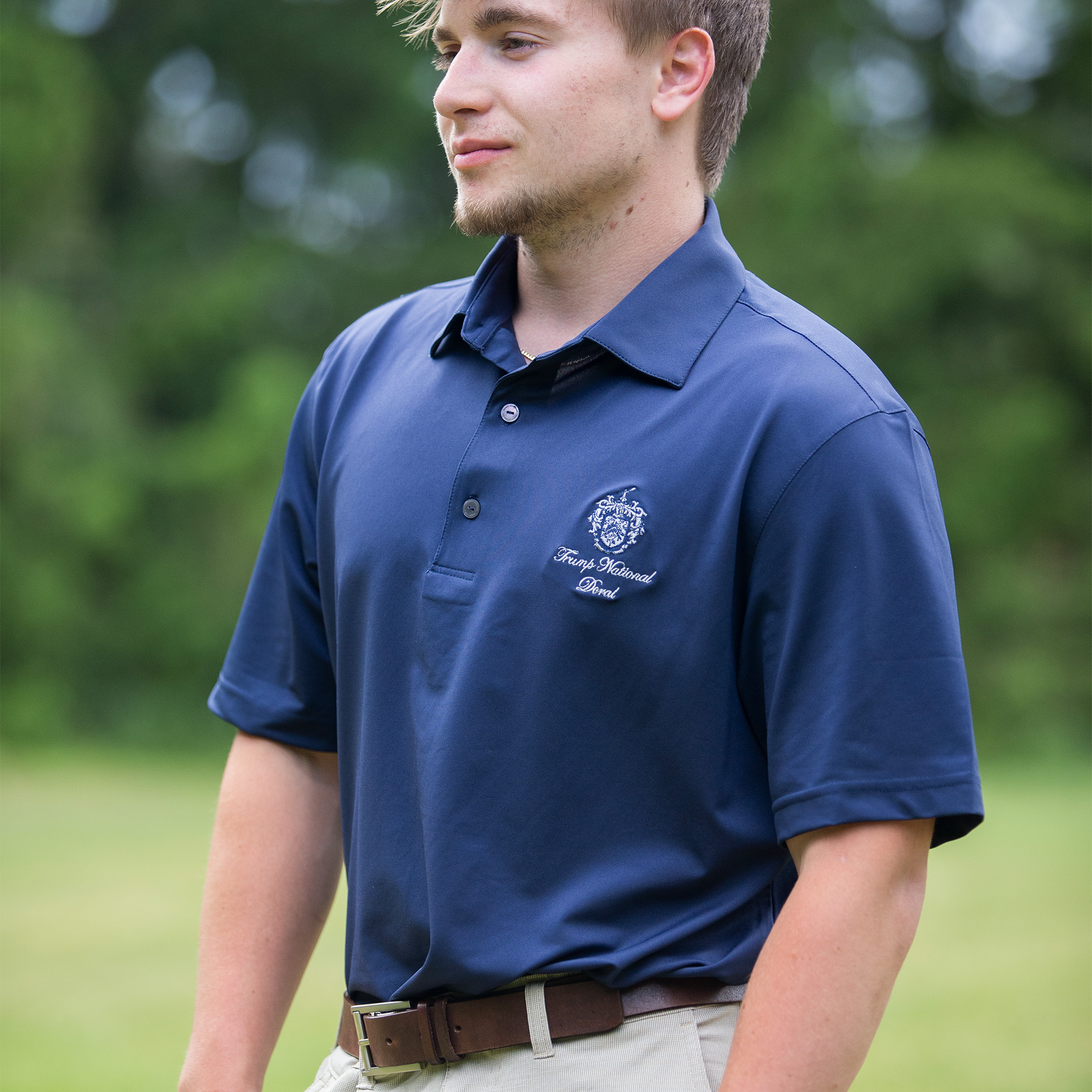 Trump National Doral Polo – Navy Trump National Doral Polo in the Color Navy