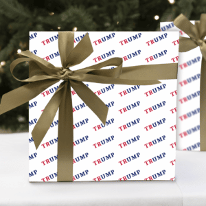 Trump Red White & Blue wrapping paper