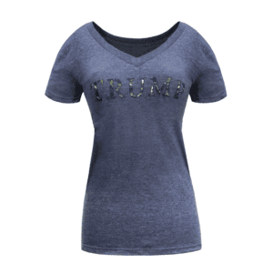 V-Neck Troop Stencil Tee Blue