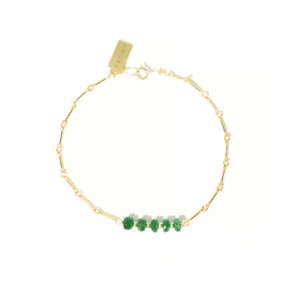 Emerald Bar Bracelet