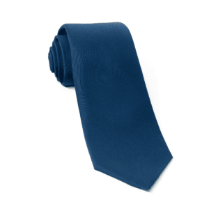 Silk Solid Tie Blue