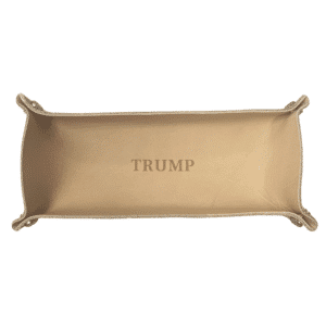 Trump Leather Valet Tray