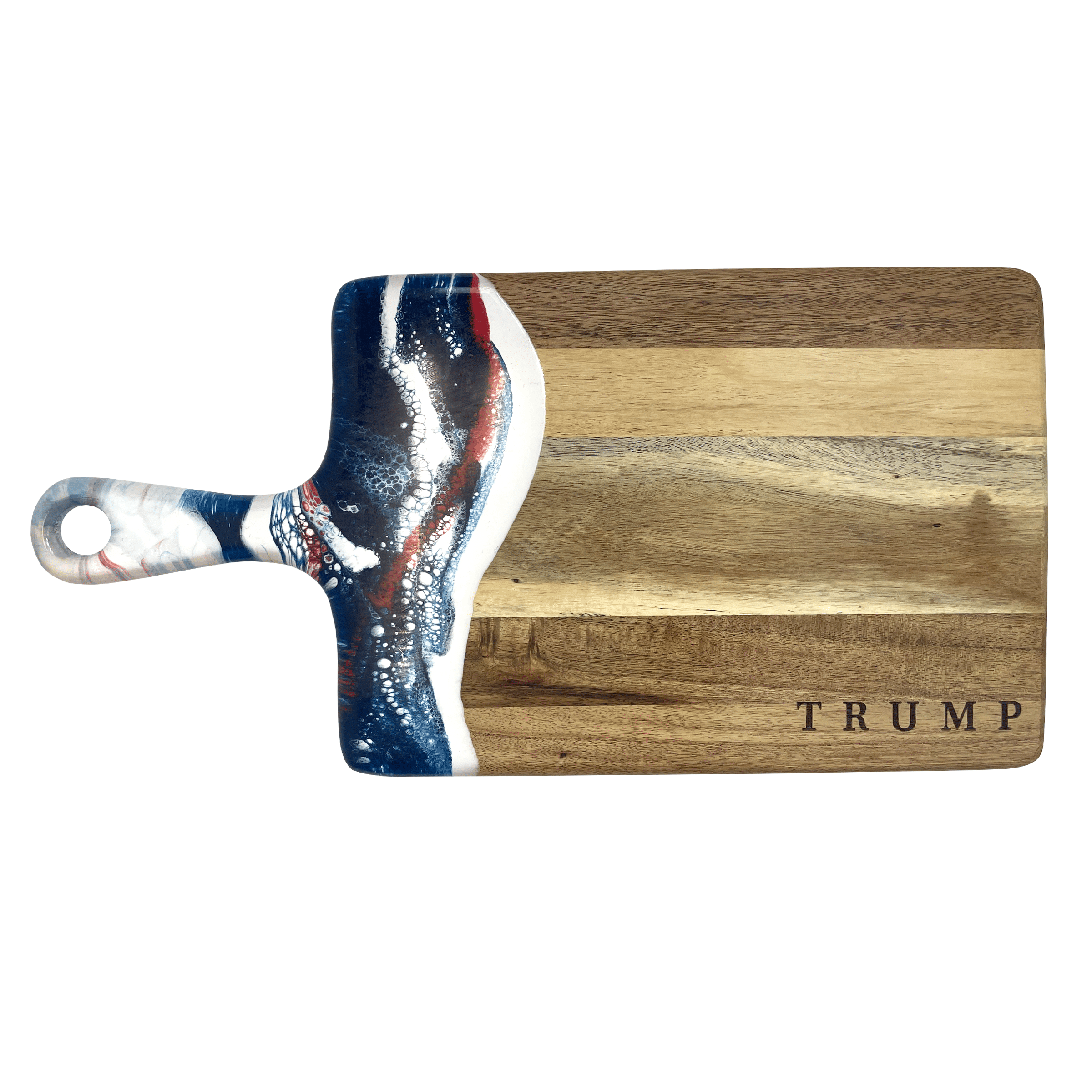 red white and blue cheese board