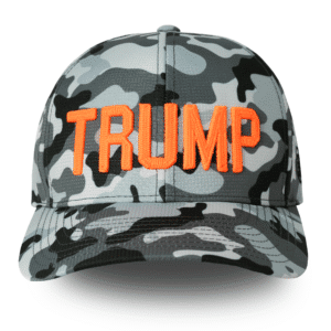 TRUMP hat Camo/orange