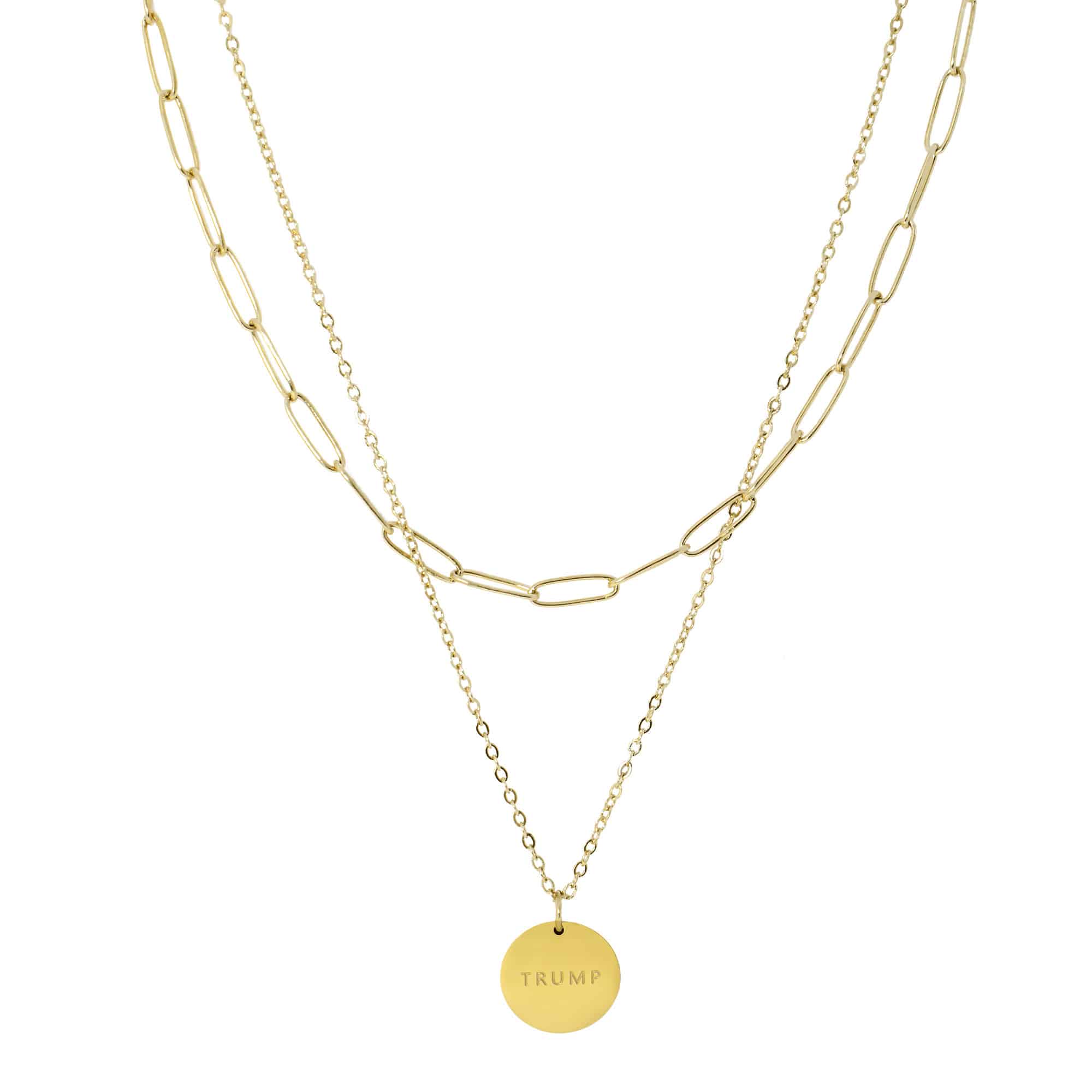 Trump Double Layer Necklace