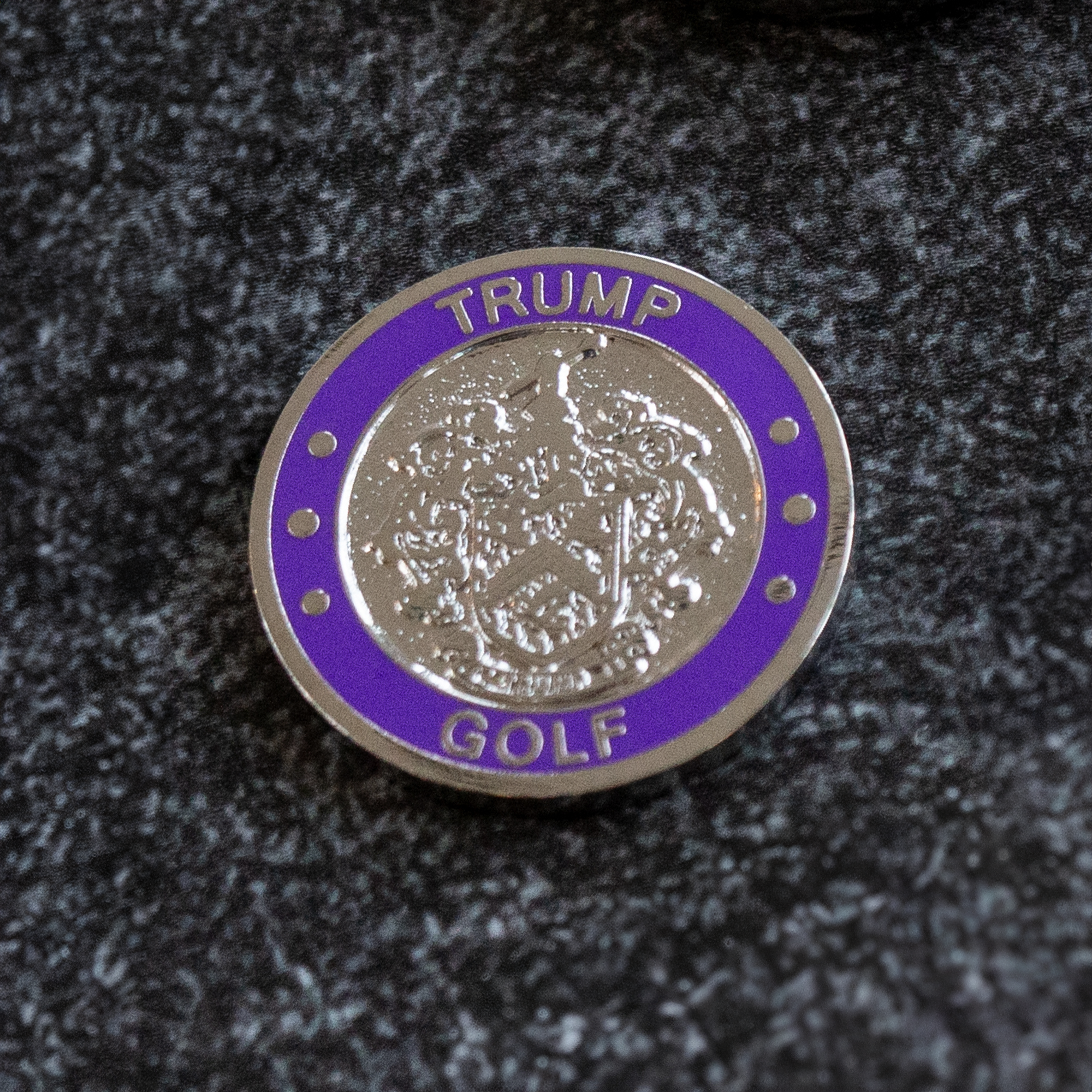 Trump Golf Ball Marker – Purple Trump Golf Ball Marker in the Color Purple