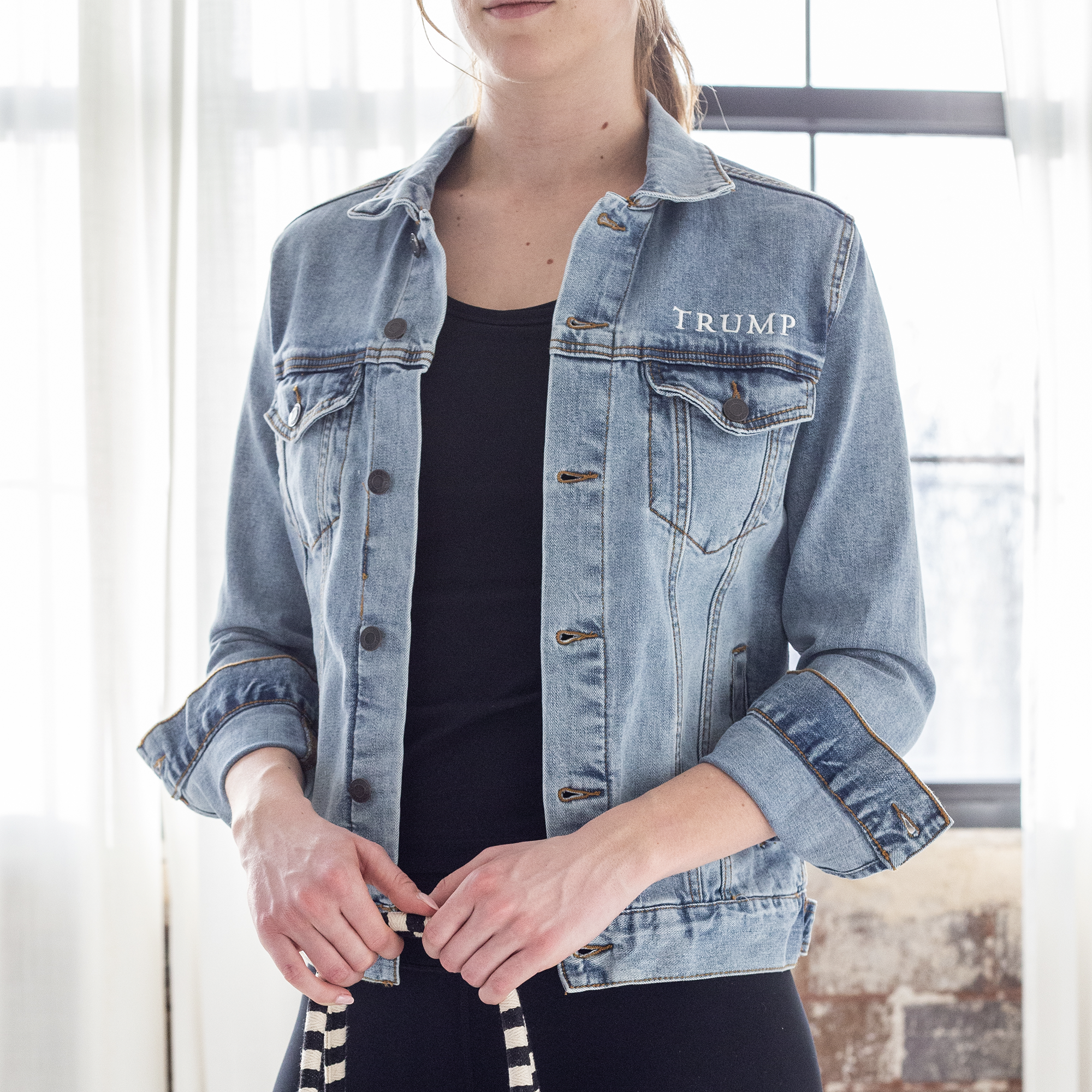 trump floral denim jacket trump floral denim jacket