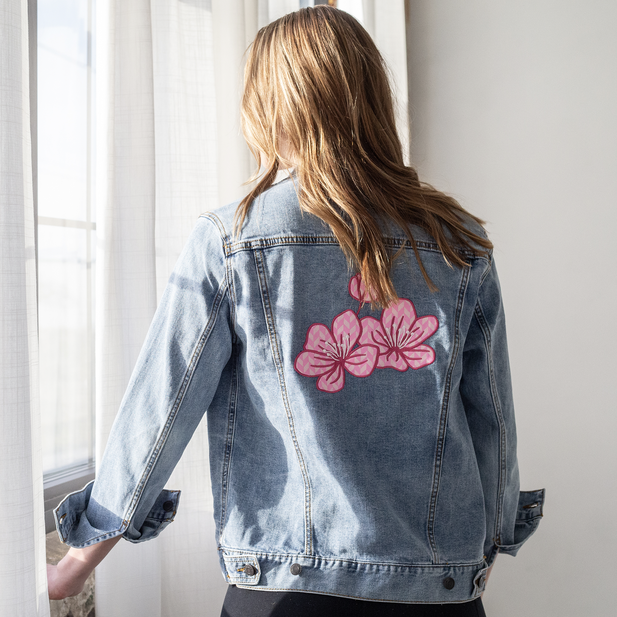 trump floral denim jacket trump floral denim jacket