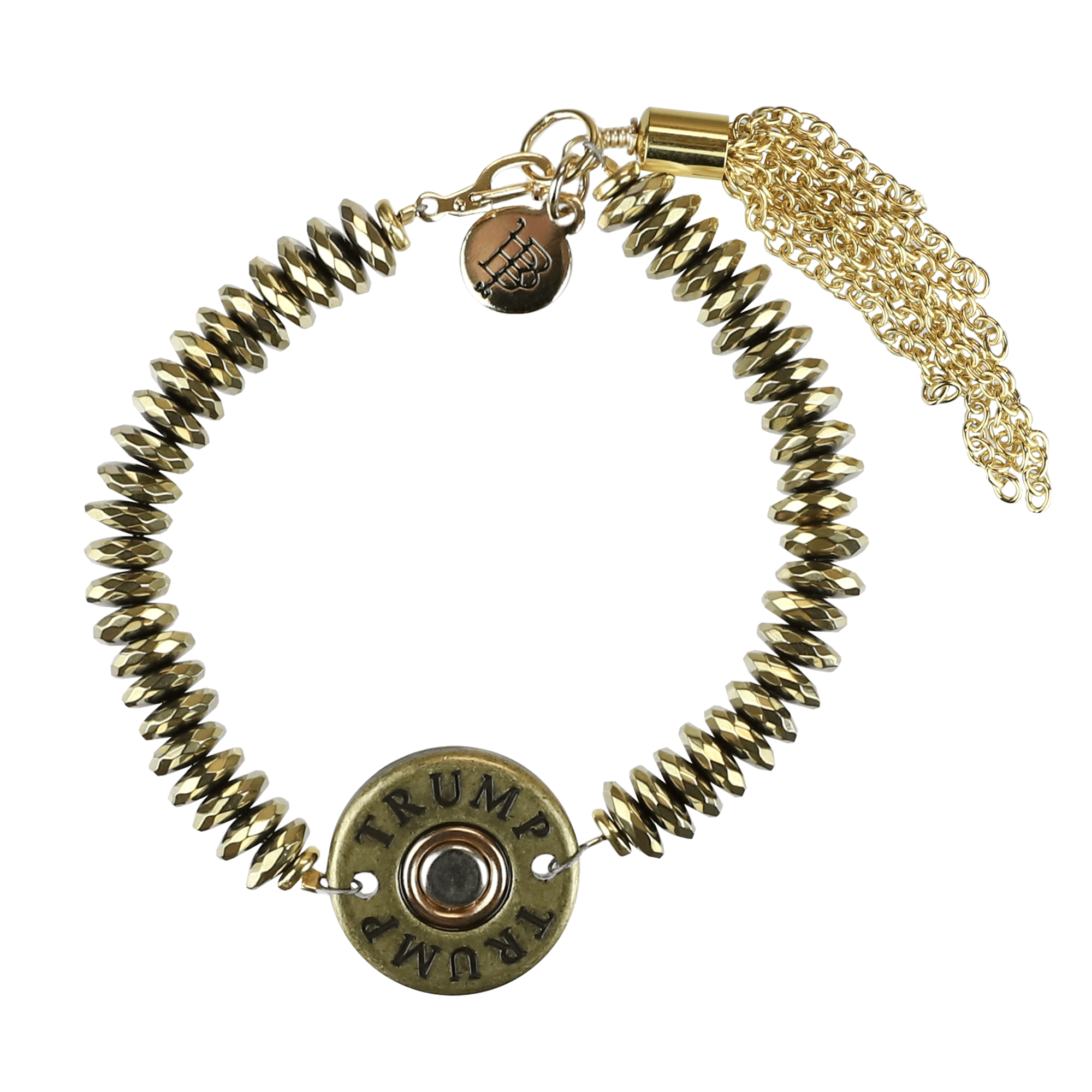 Gold Bead Concho Bracelet