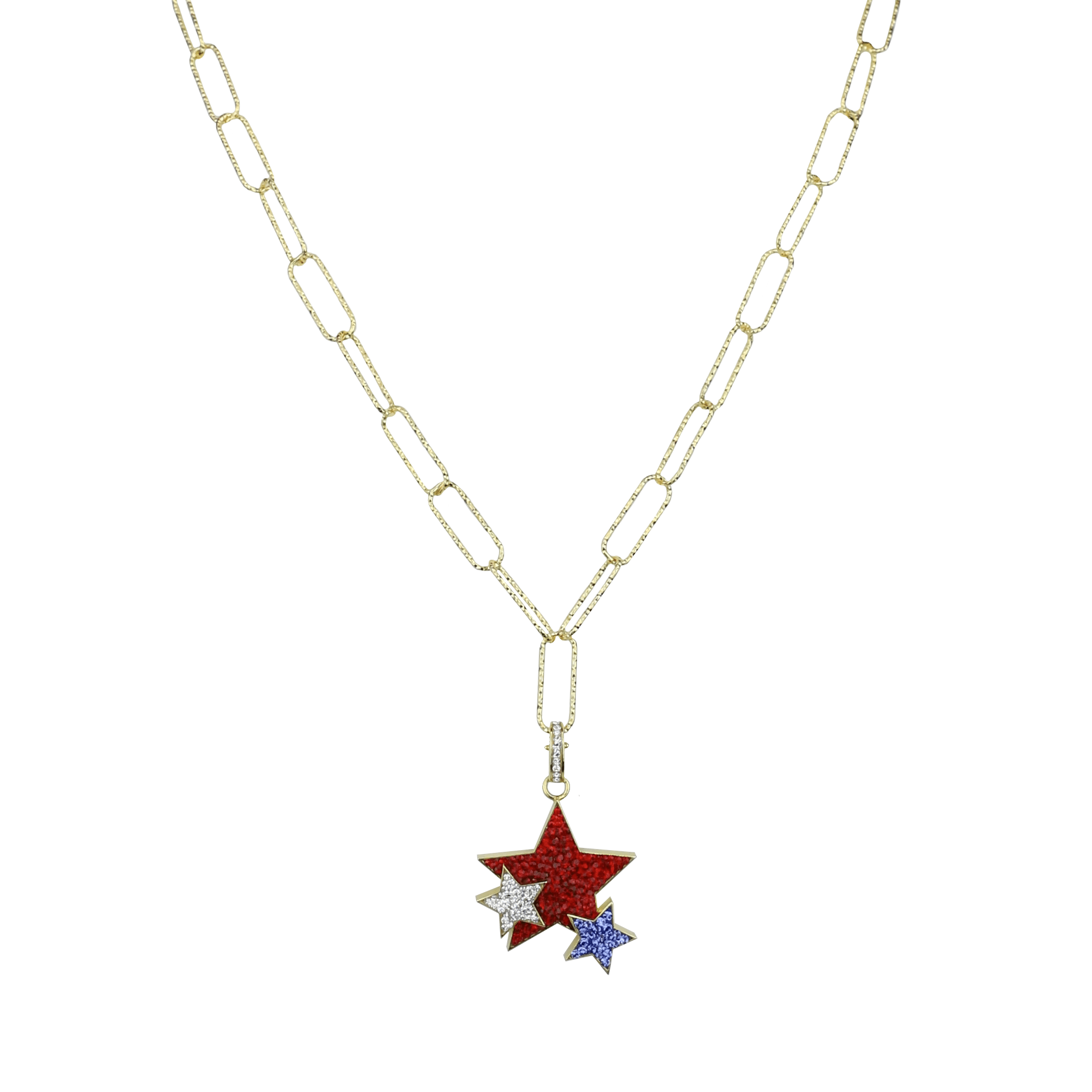 Rising Stars Charm Necklace gold