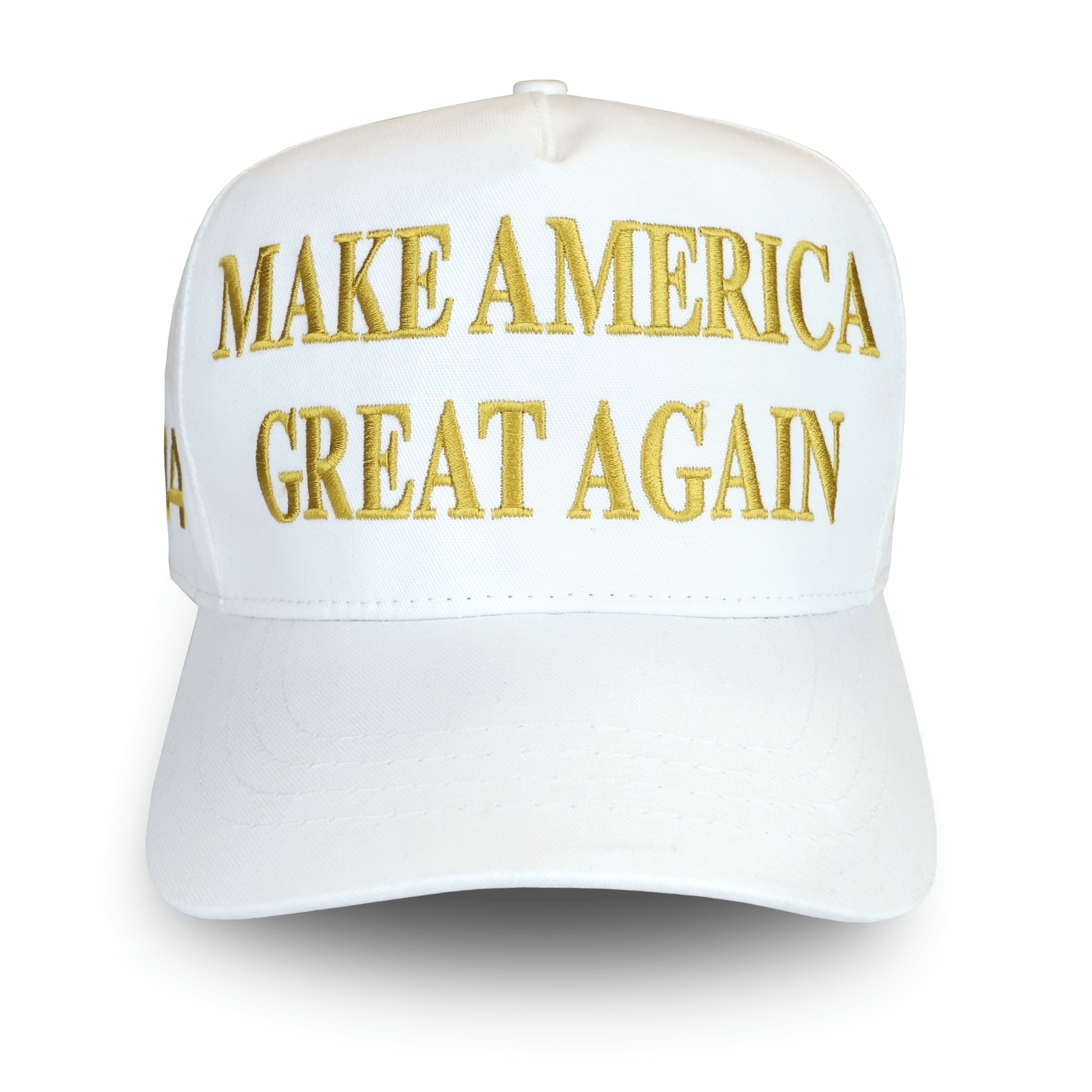 45-47 MAGA hat - White/gold