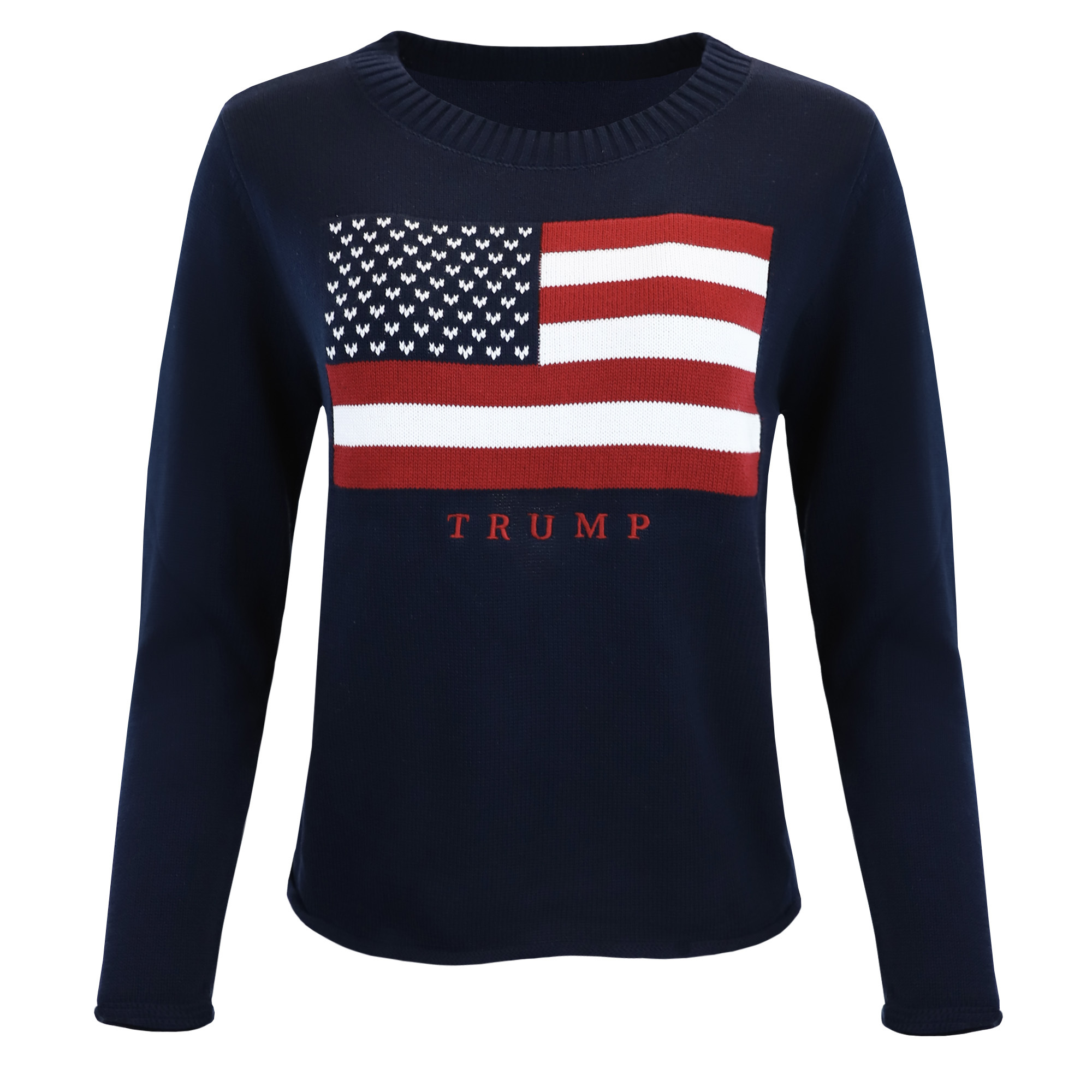 American Flag Knit Sweater - Navy