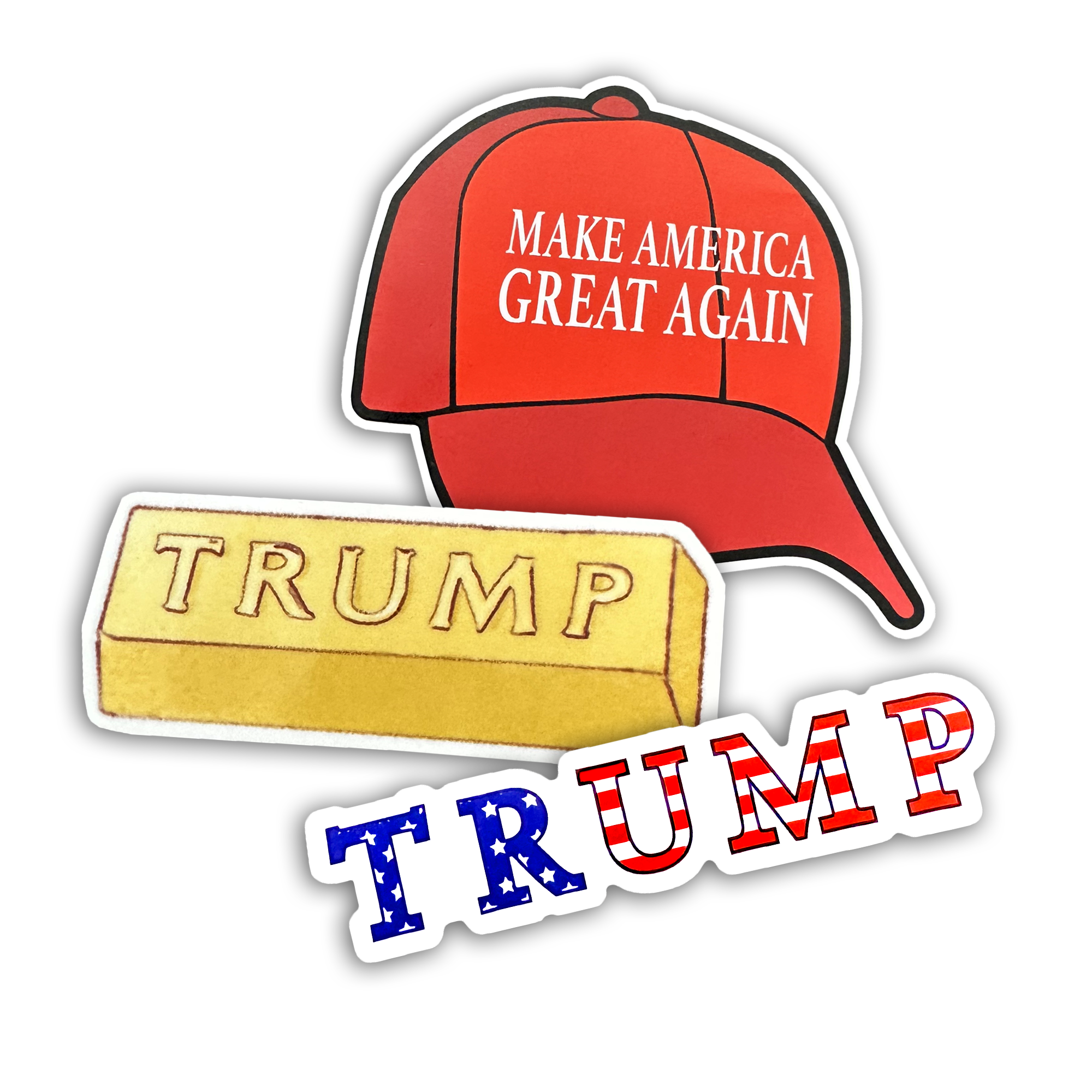 TRUMP Sticker Set TRUMP Sticker Trio