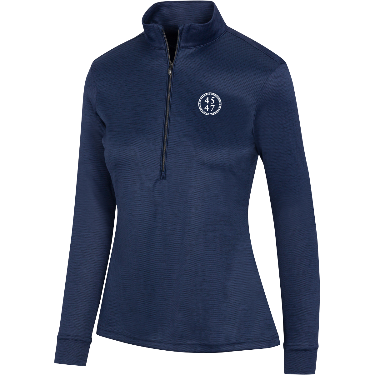 ladies 45-47 1/4 zip navy