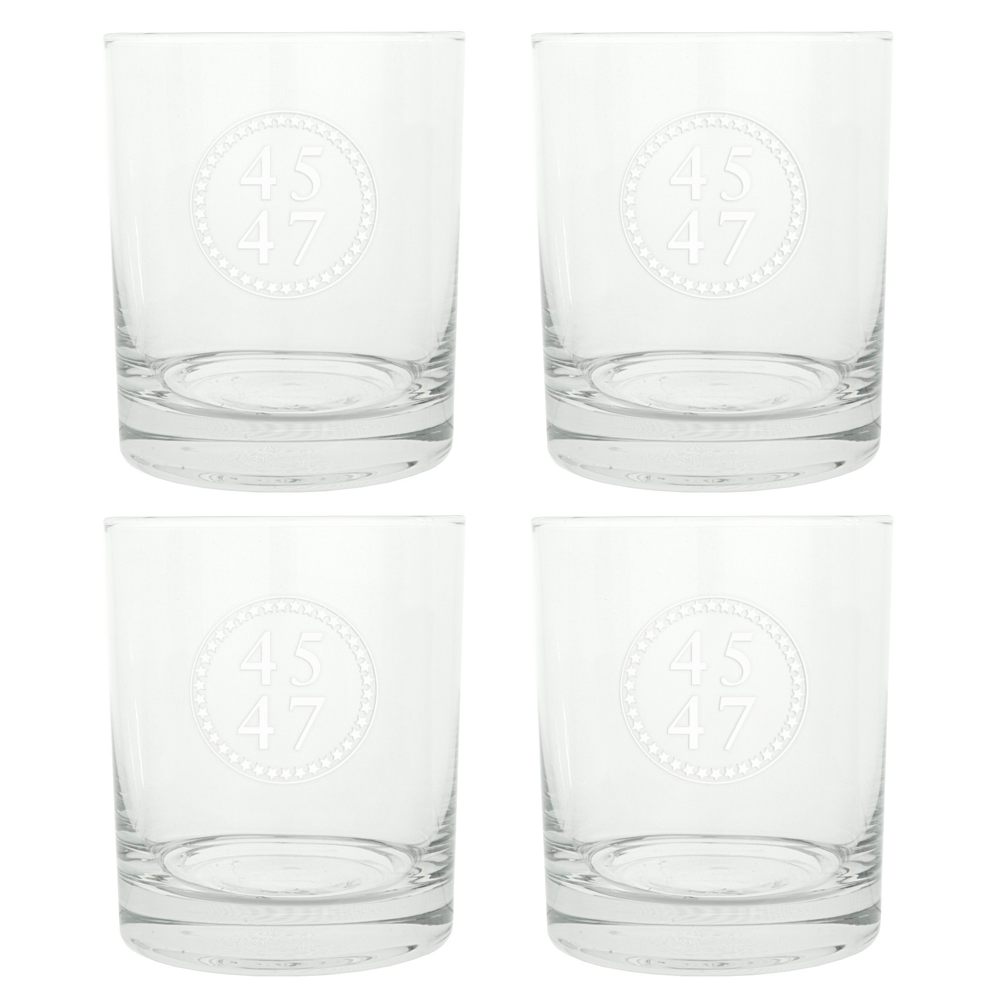 45-47 Rocks Glass Set of 4