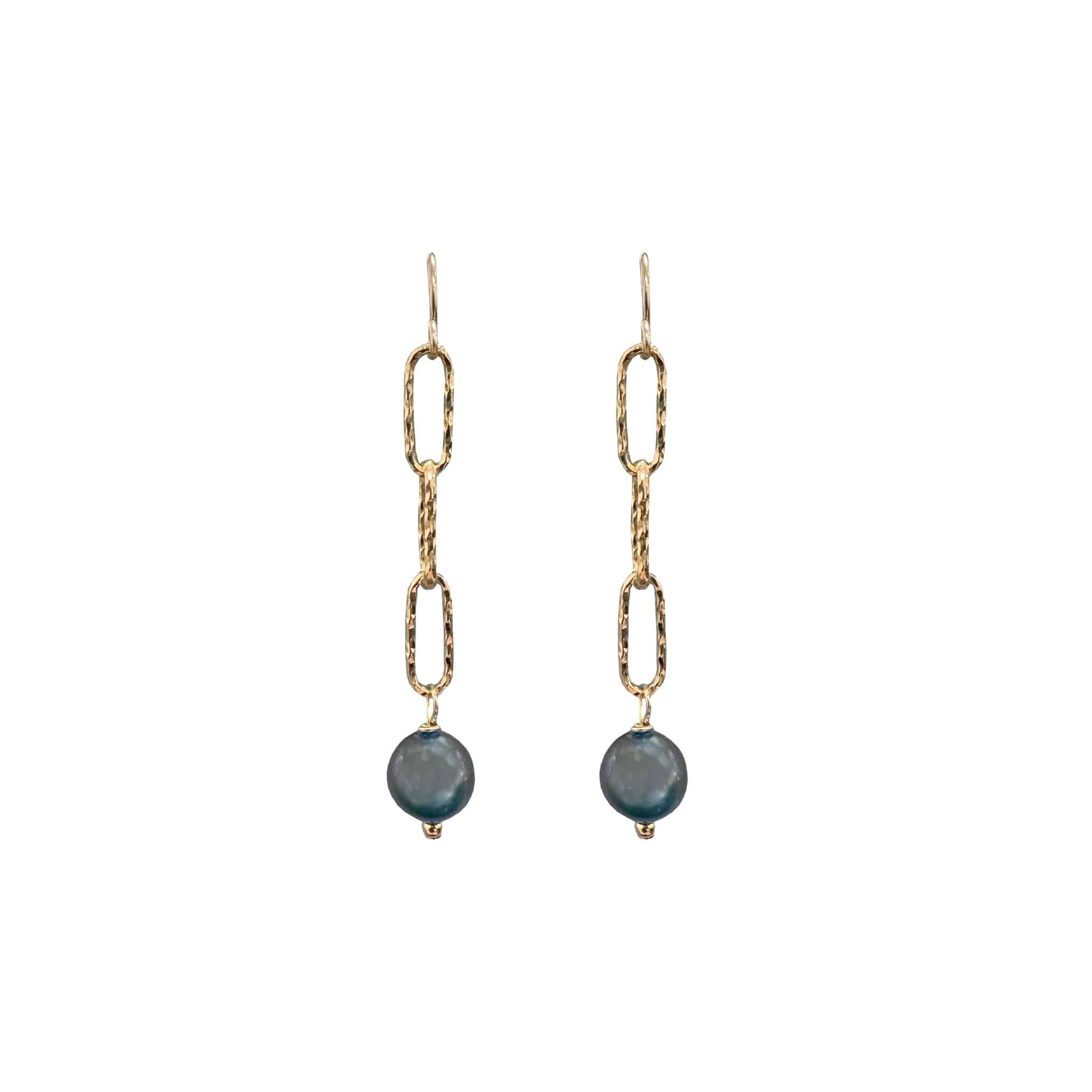 Peacock Freshwater Pearl Earrings