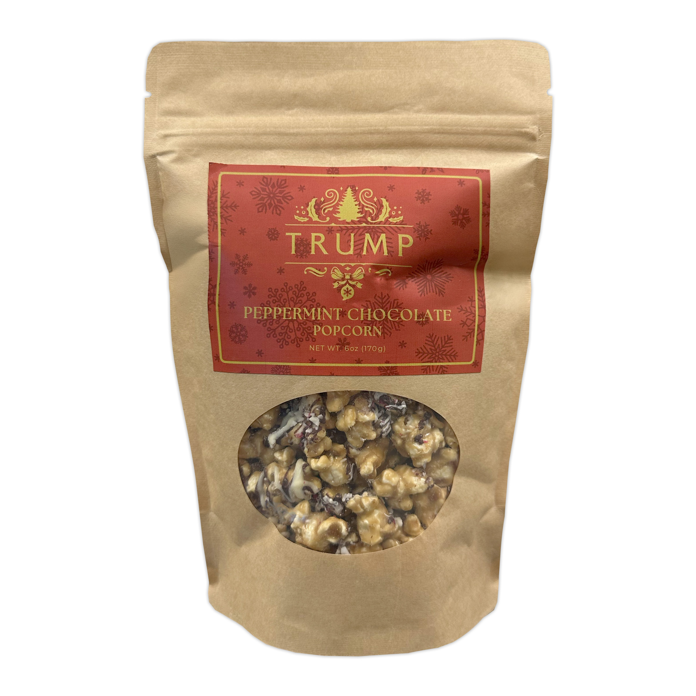 Peppermint Chocolate Popcorn Bag