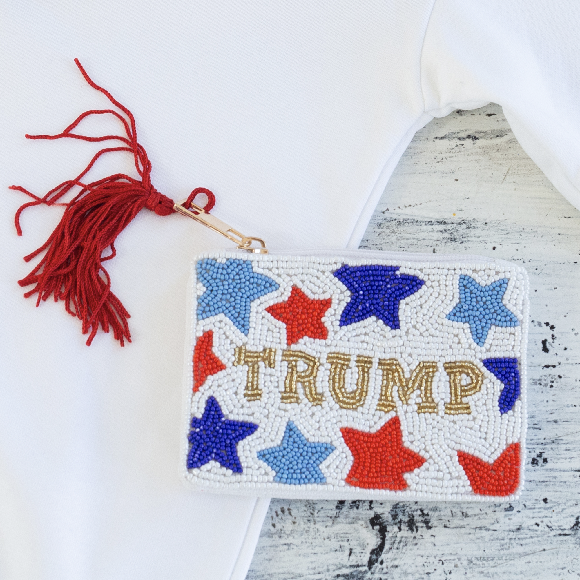 star beaded coin purse star beaded coin purse