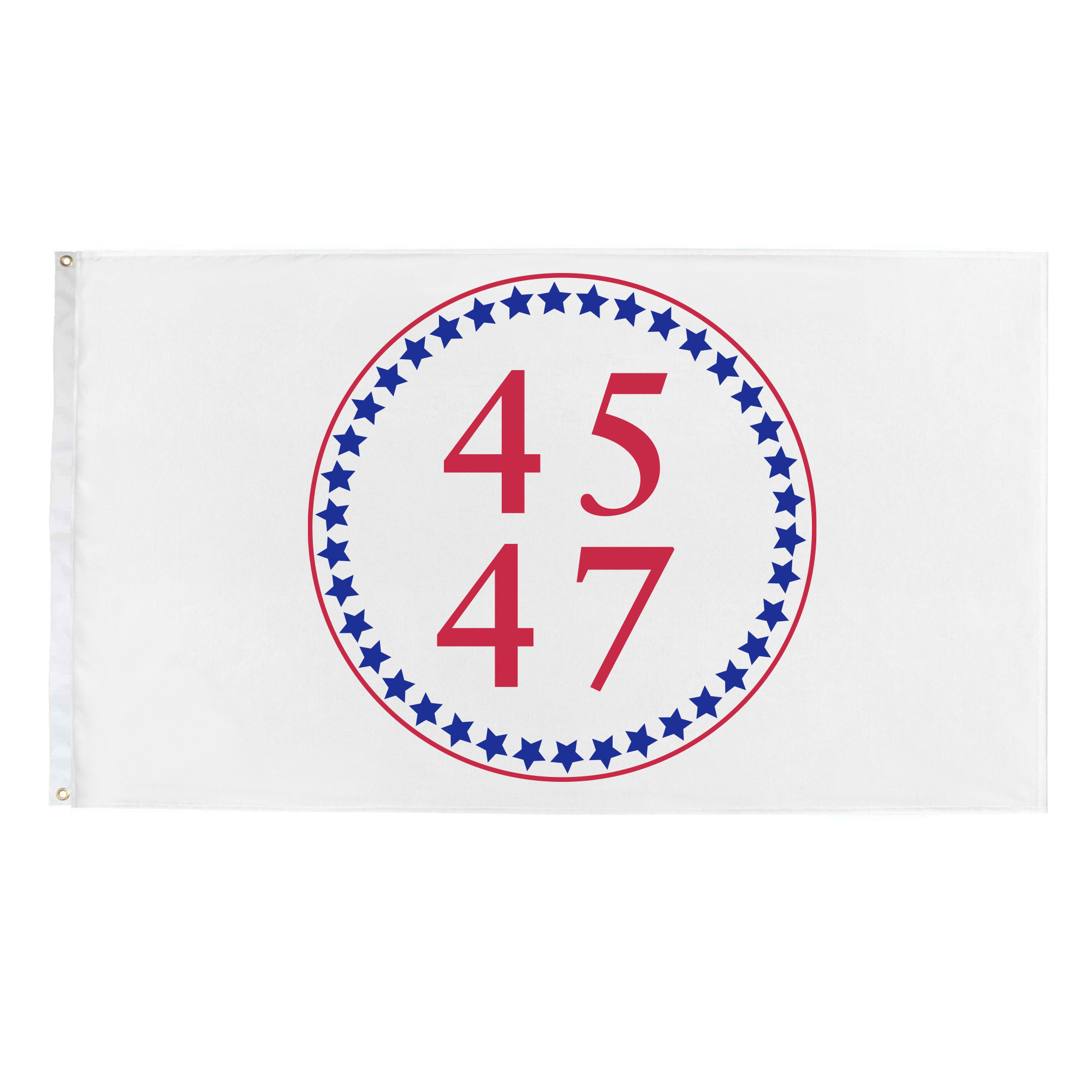 45-47 flag white 2X3'
