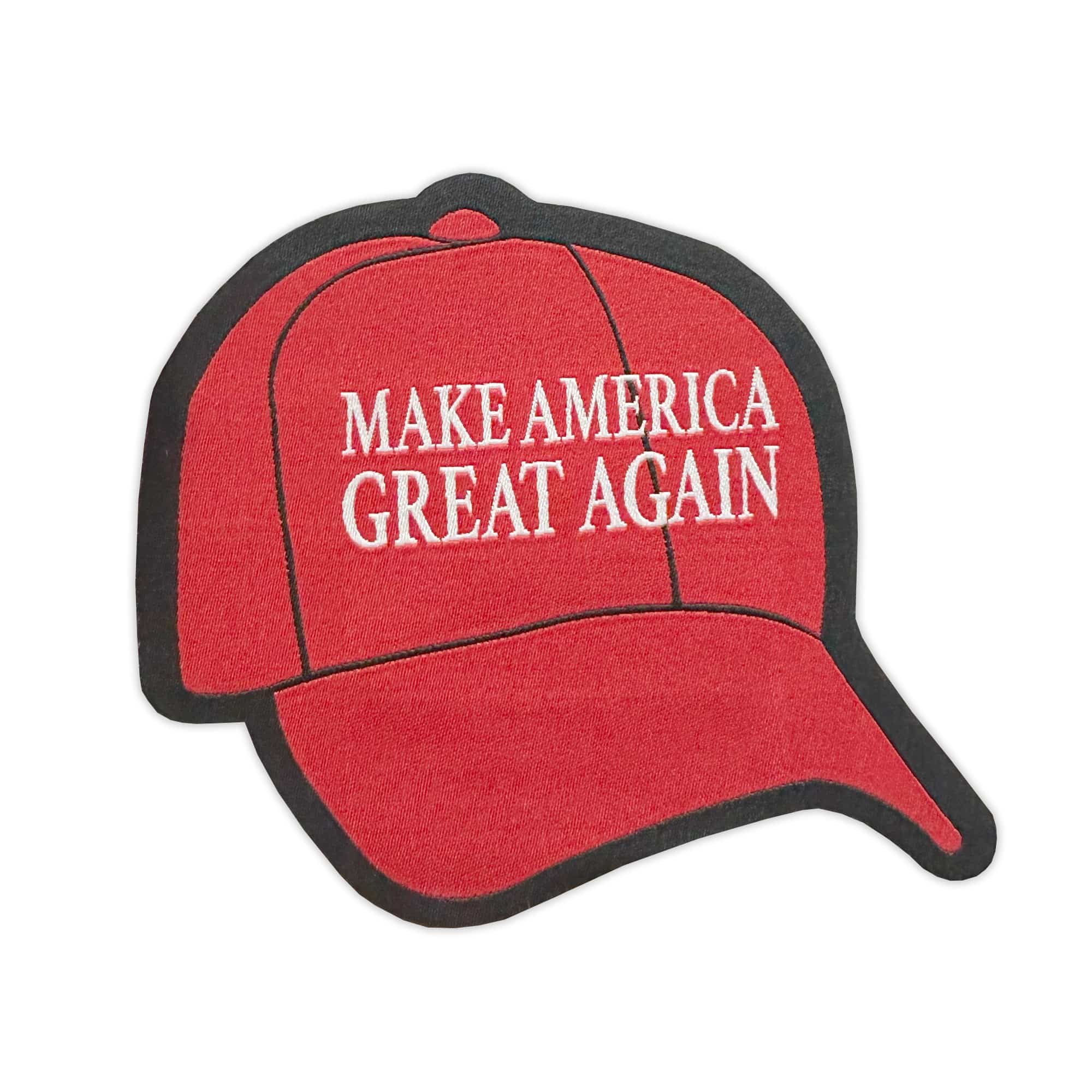 Iron On MAGA hat patch red