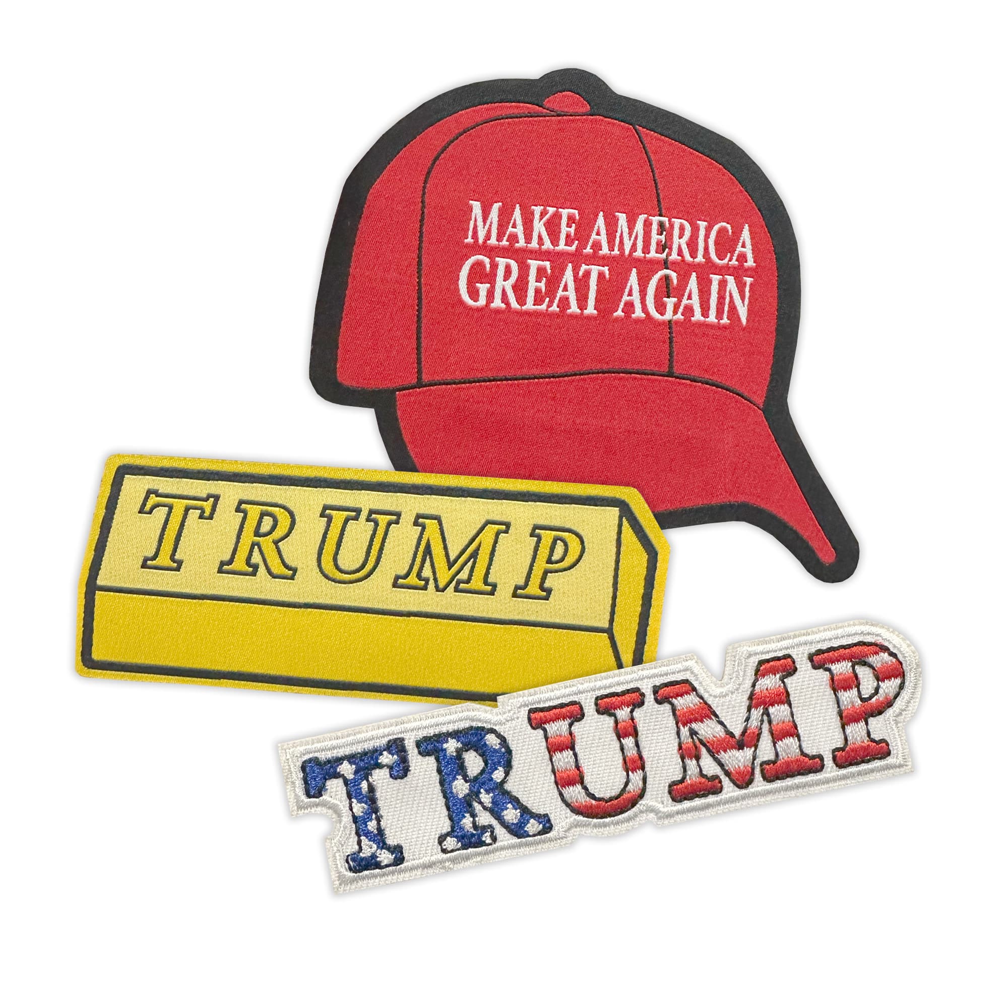 Iron On Patch Trio assorted