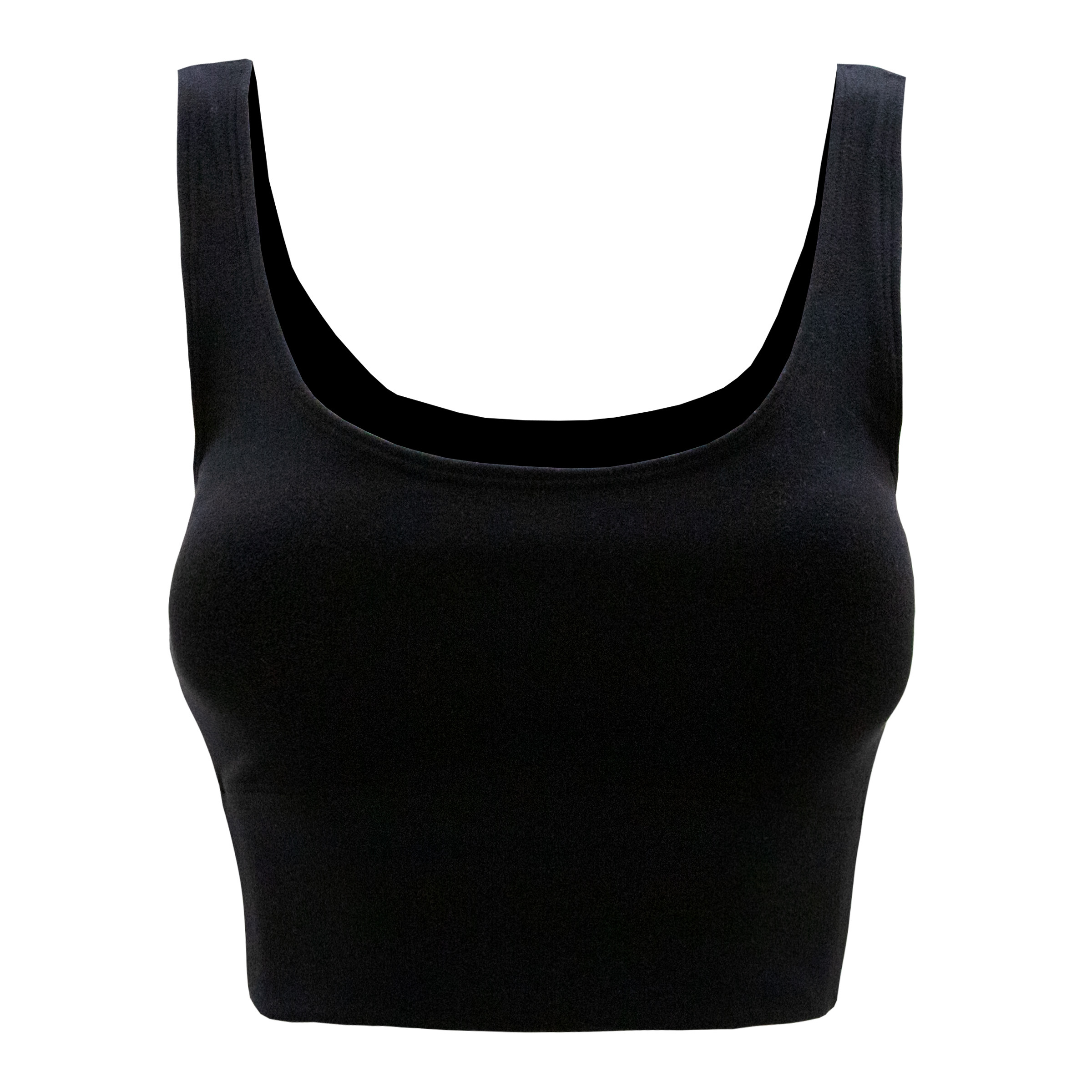 Signature Bra Top - Black Front Lara Trump Signature Bar Top - Black