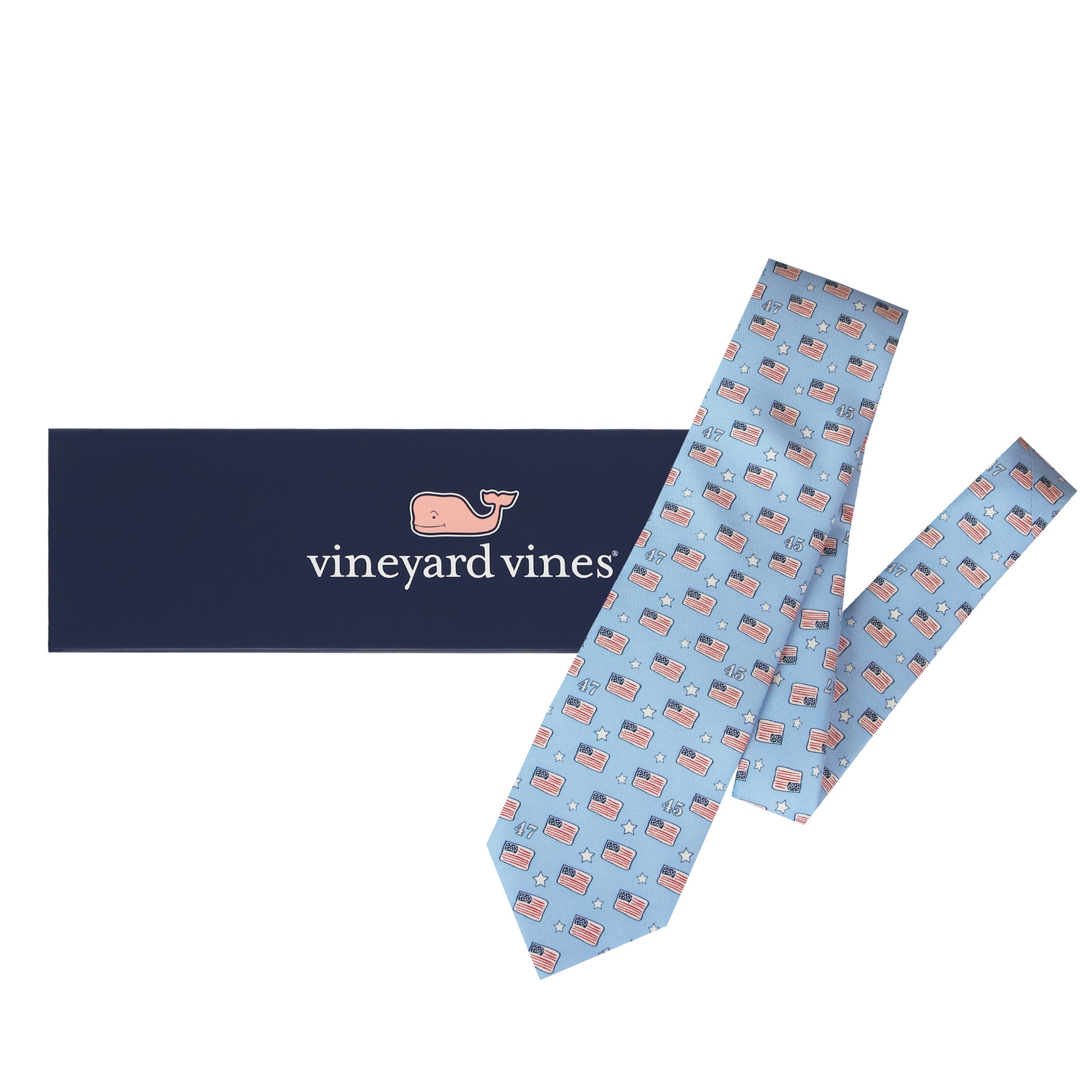 Silk Tie Flag Light Blue 2 Silk Tie Flag Light Blue 2