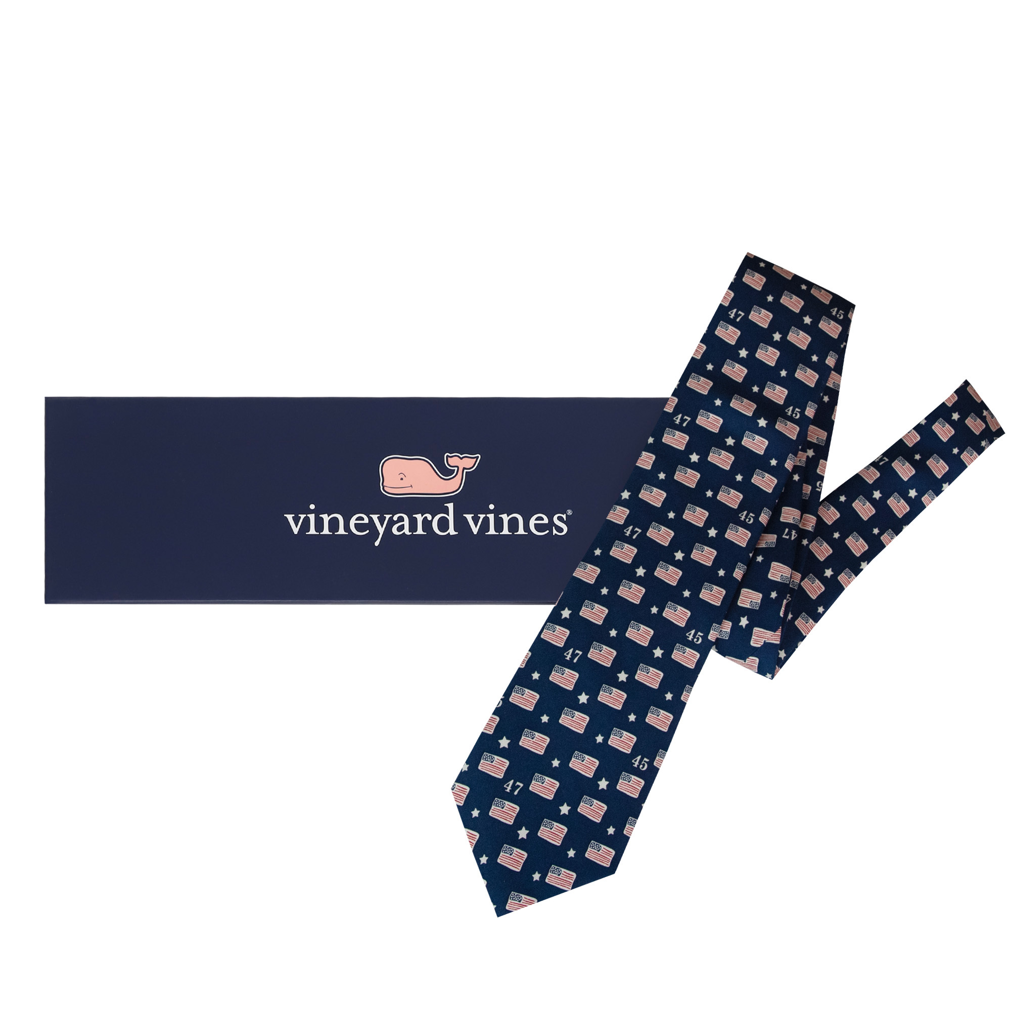 Silk Tie Flag Navy 2 Silk Tie Flag Navy 2