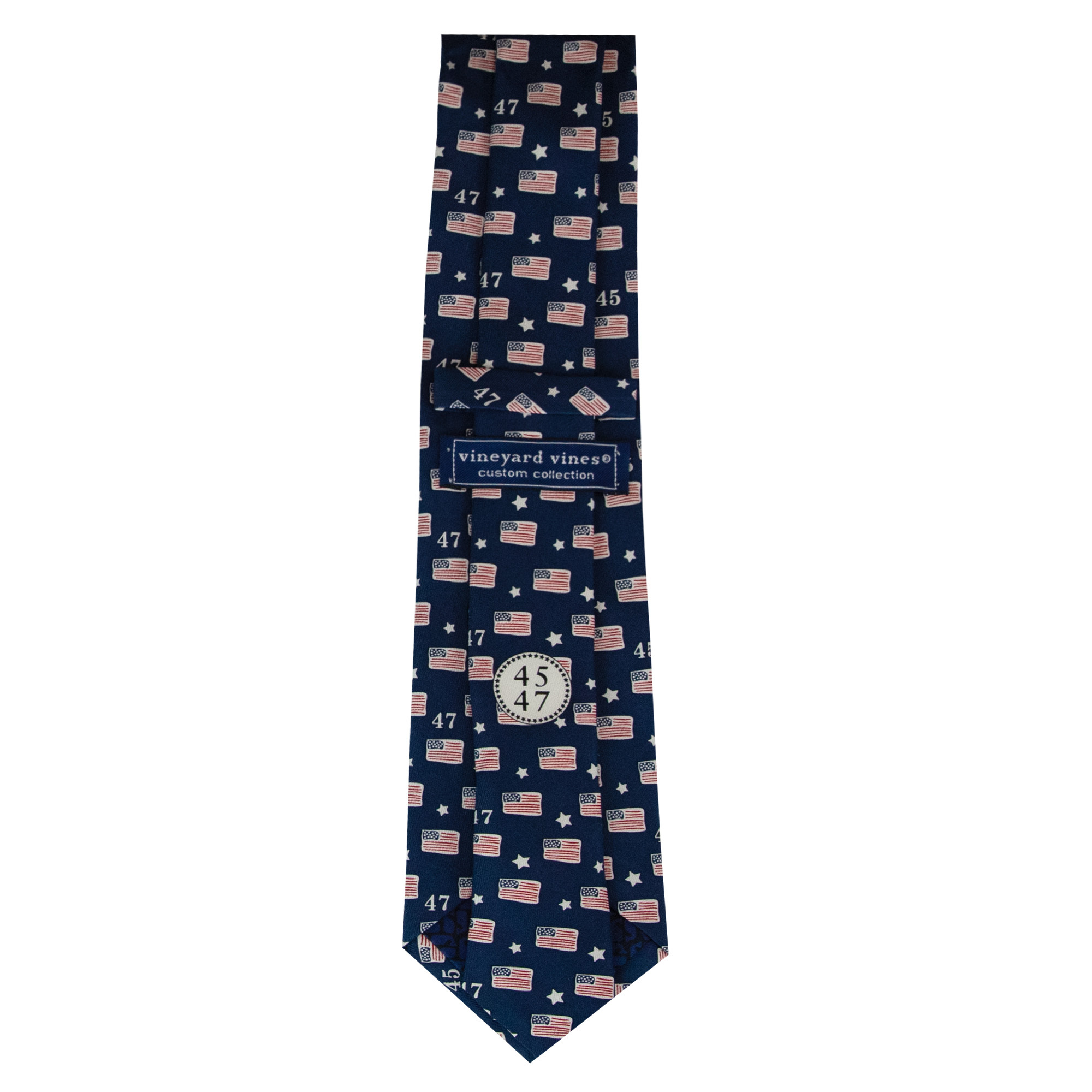 Silk Tie Flag Navy 3 Silk Tie Flag Navy 3