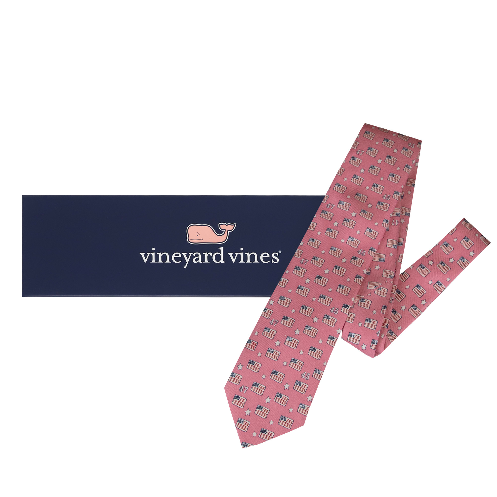 Silk Tie Flag Pink 2 Silk Tie Flag Pink 2