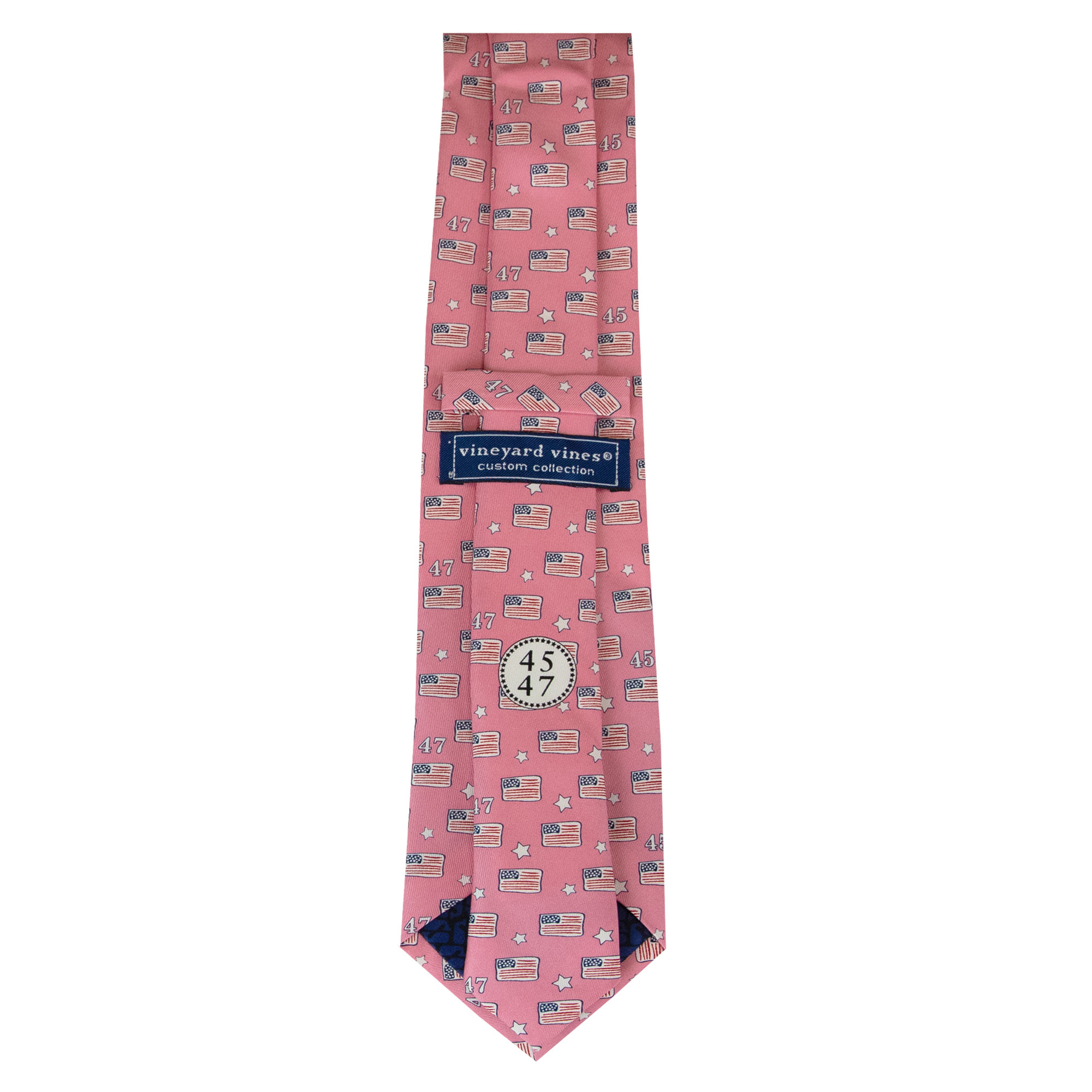 Silk Tie Flag Pink 3 Silk Tie Flag Pink 3
