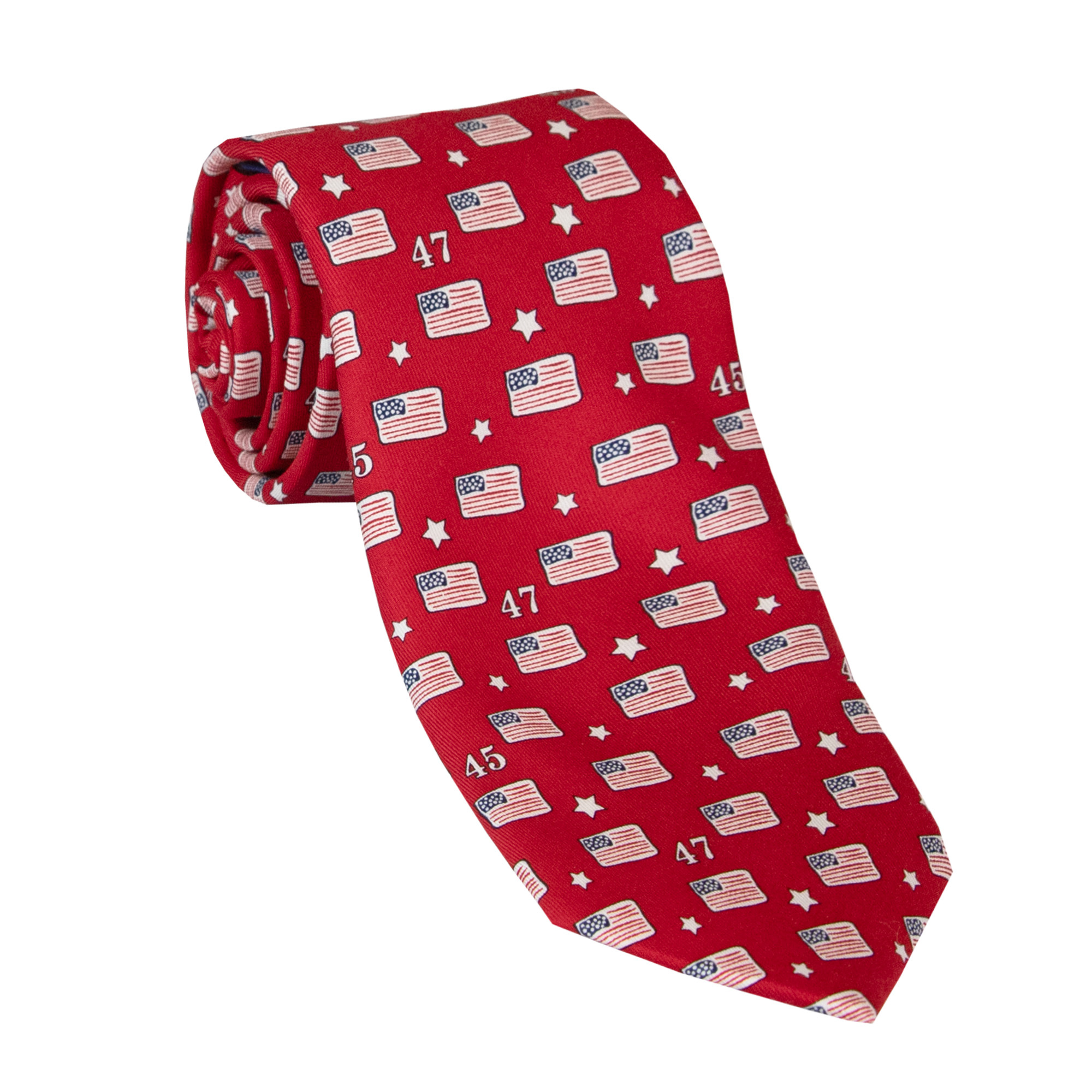 Silk Tie Flag Red 1 Silk Tie Flag Red 1