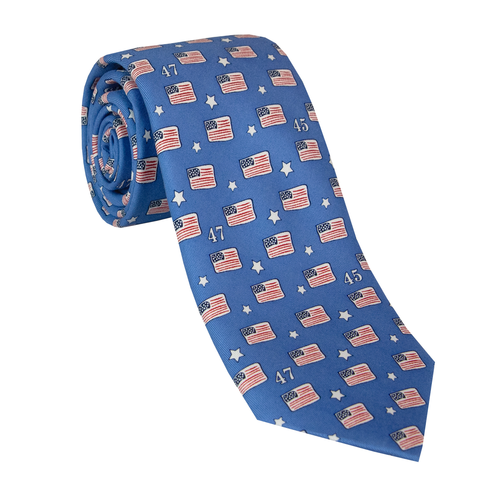 Silk Tie Flag Royal 1 Silk Tie Flag Royal 1