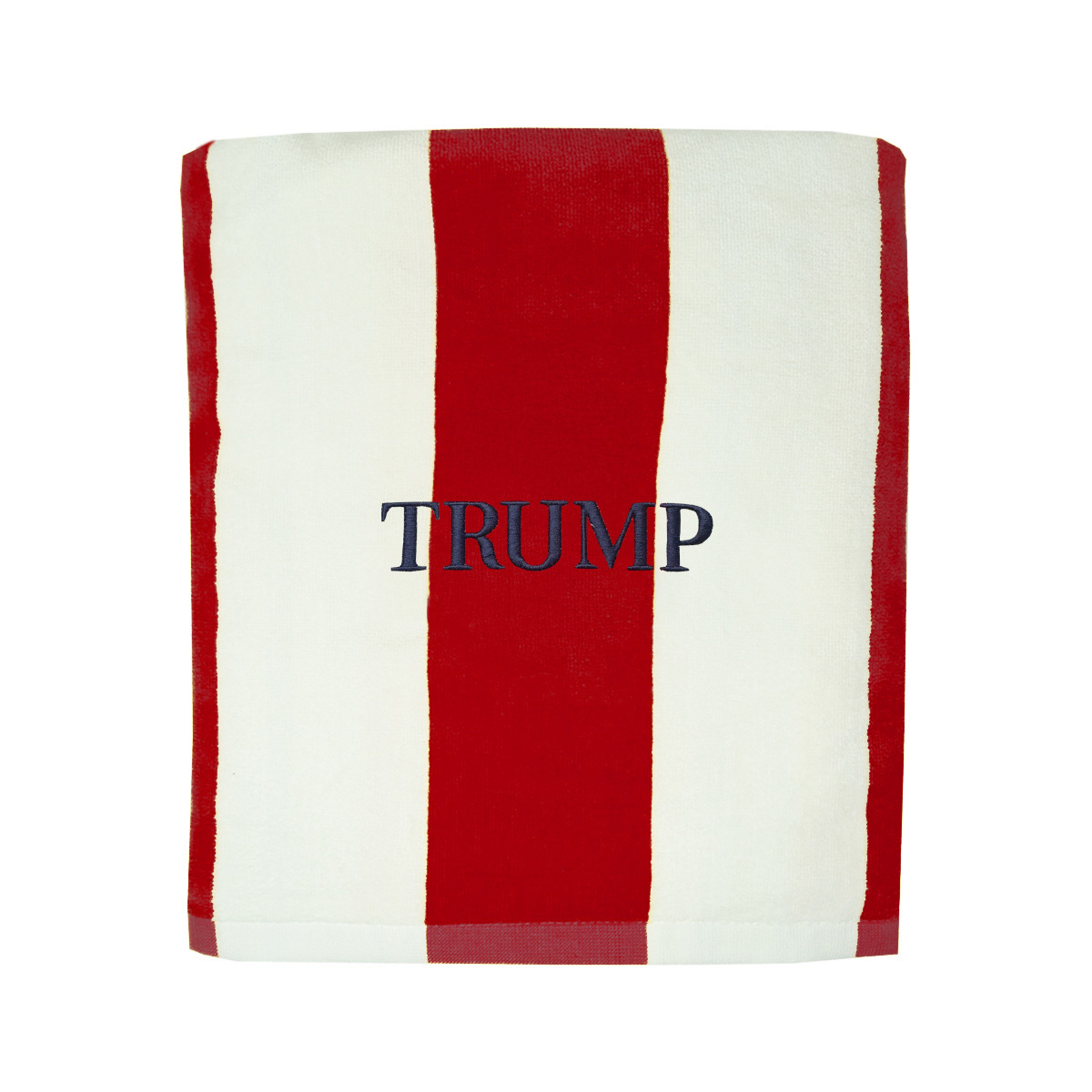 Trump Cabana Stripe Beach Towel - Red