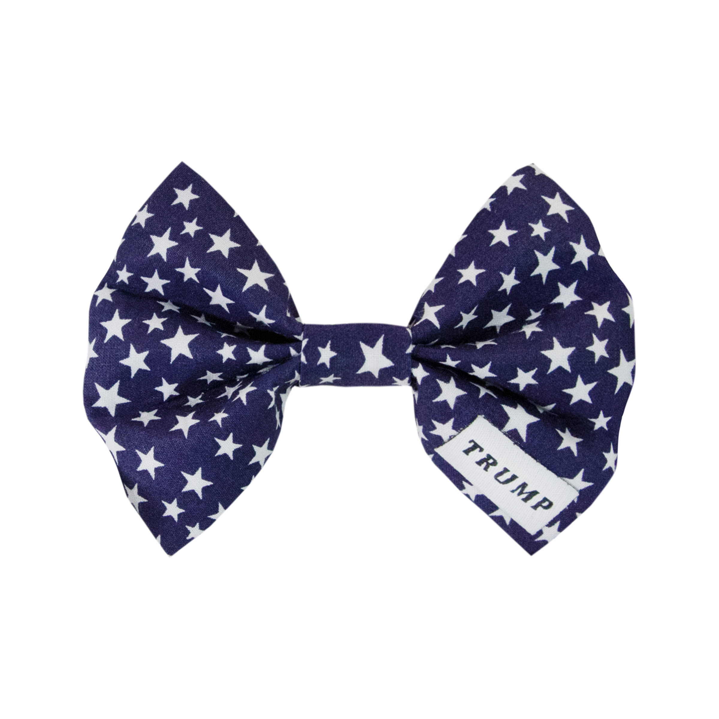 Trump Star Dog Bow Tie in the Color Blue