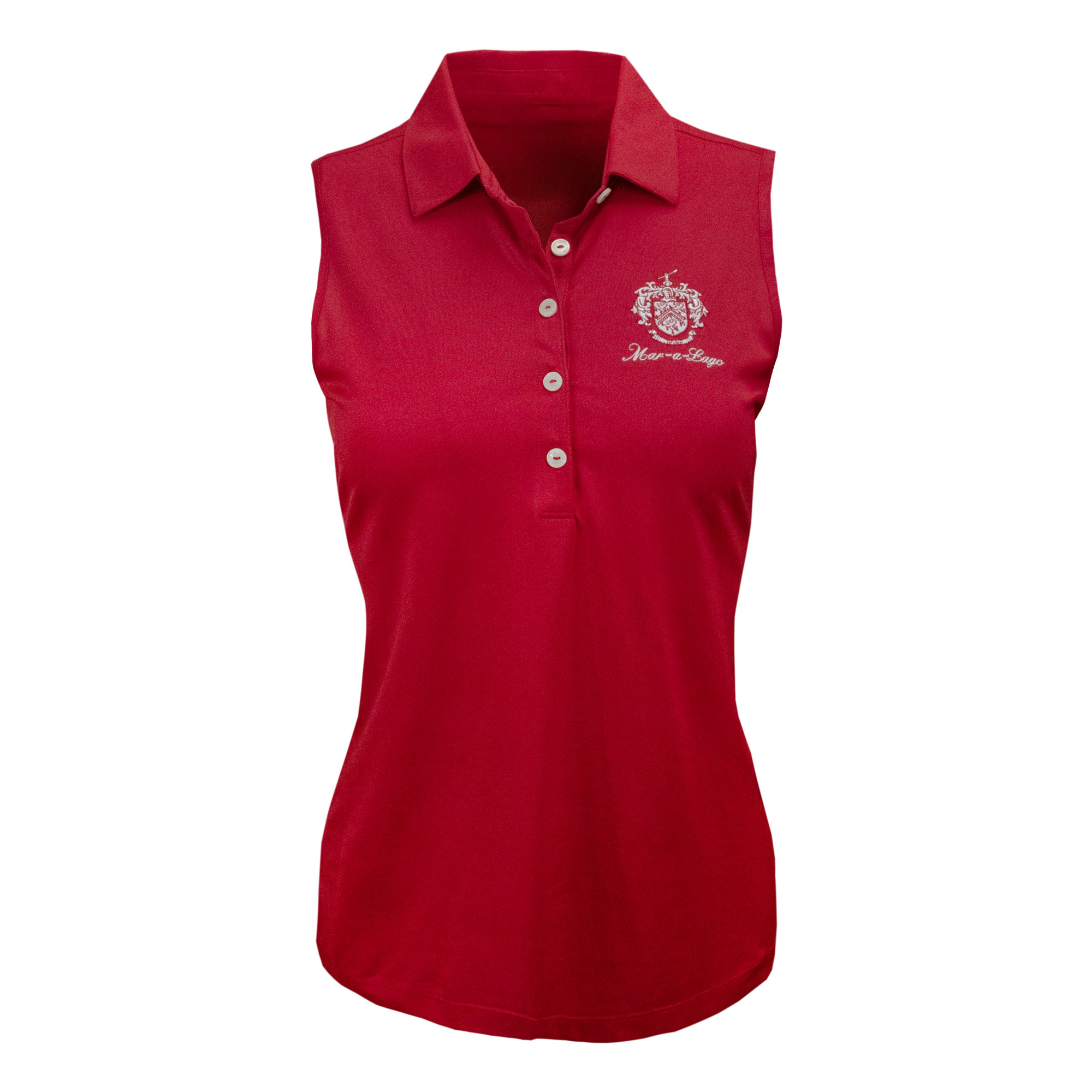 Mar-a-Lago Sleeveless Freedom Polo - Red