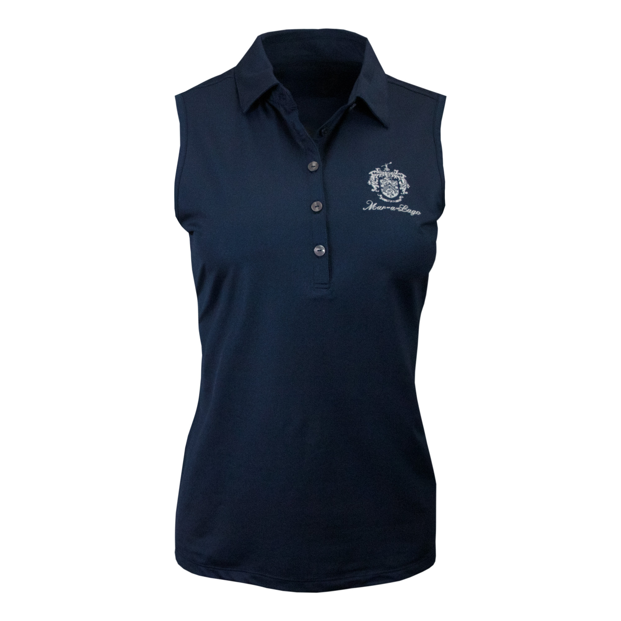 Mar-a-Lago Sleeveless Freedom Polo - Navy Mar-a-Lago Sleeveless Freedom Polo - Navy
