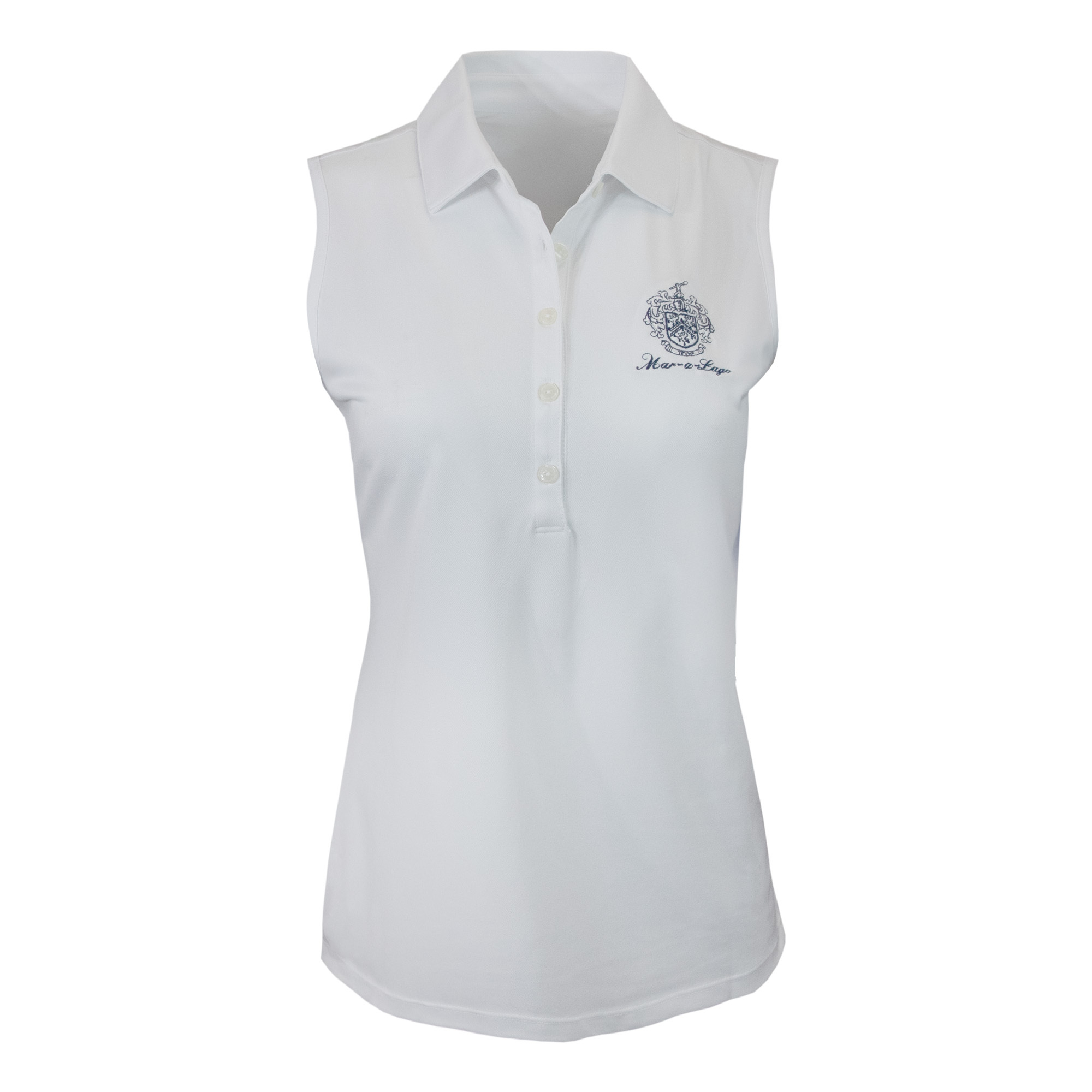 Mar-a-Lago Sleeveless Freedom Polo - White Mar-a-Lago Sleeveless Freedom Polo - White