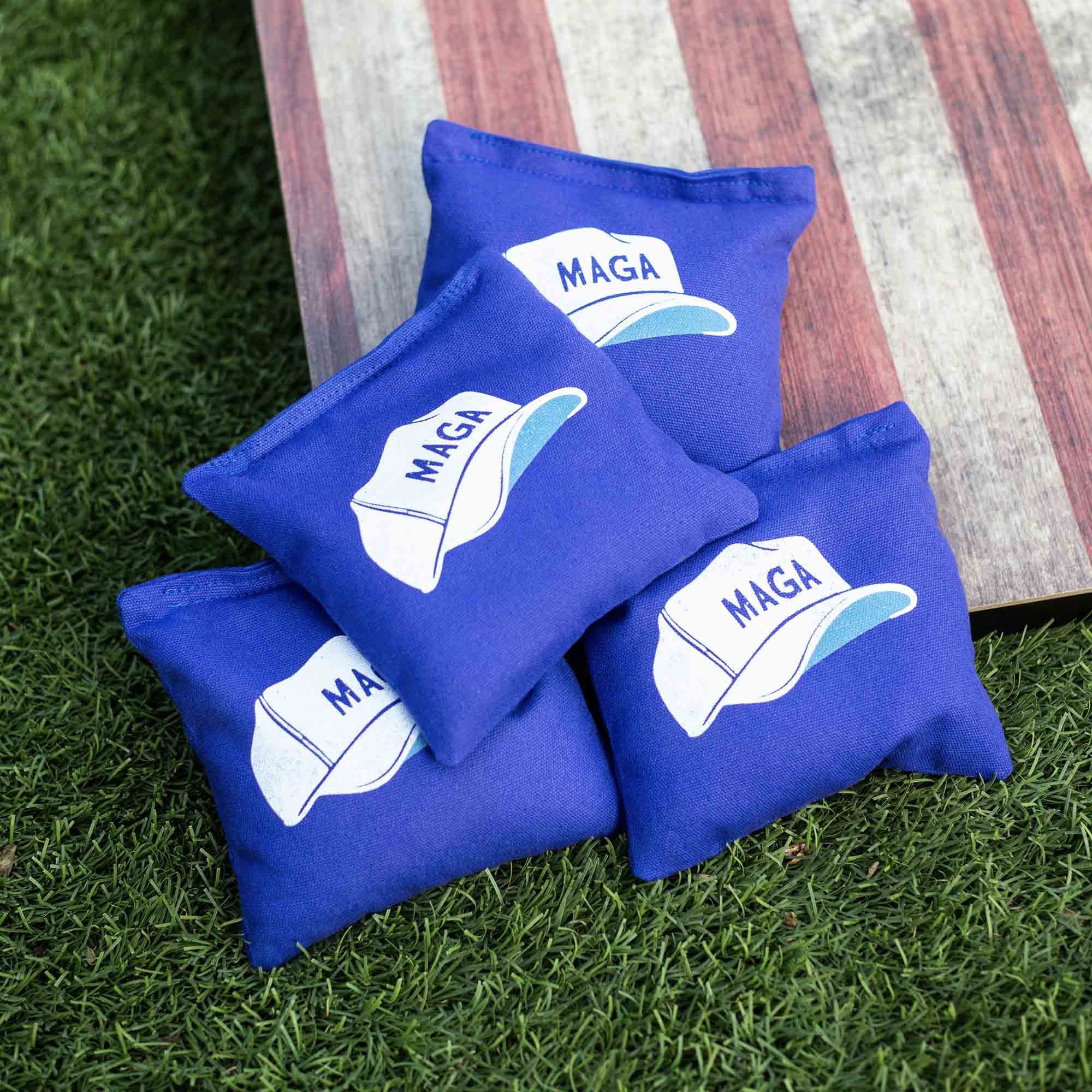 MAGA Hat Cornhole Set - Blue MAGA Hat Cornhole Set - Blue
