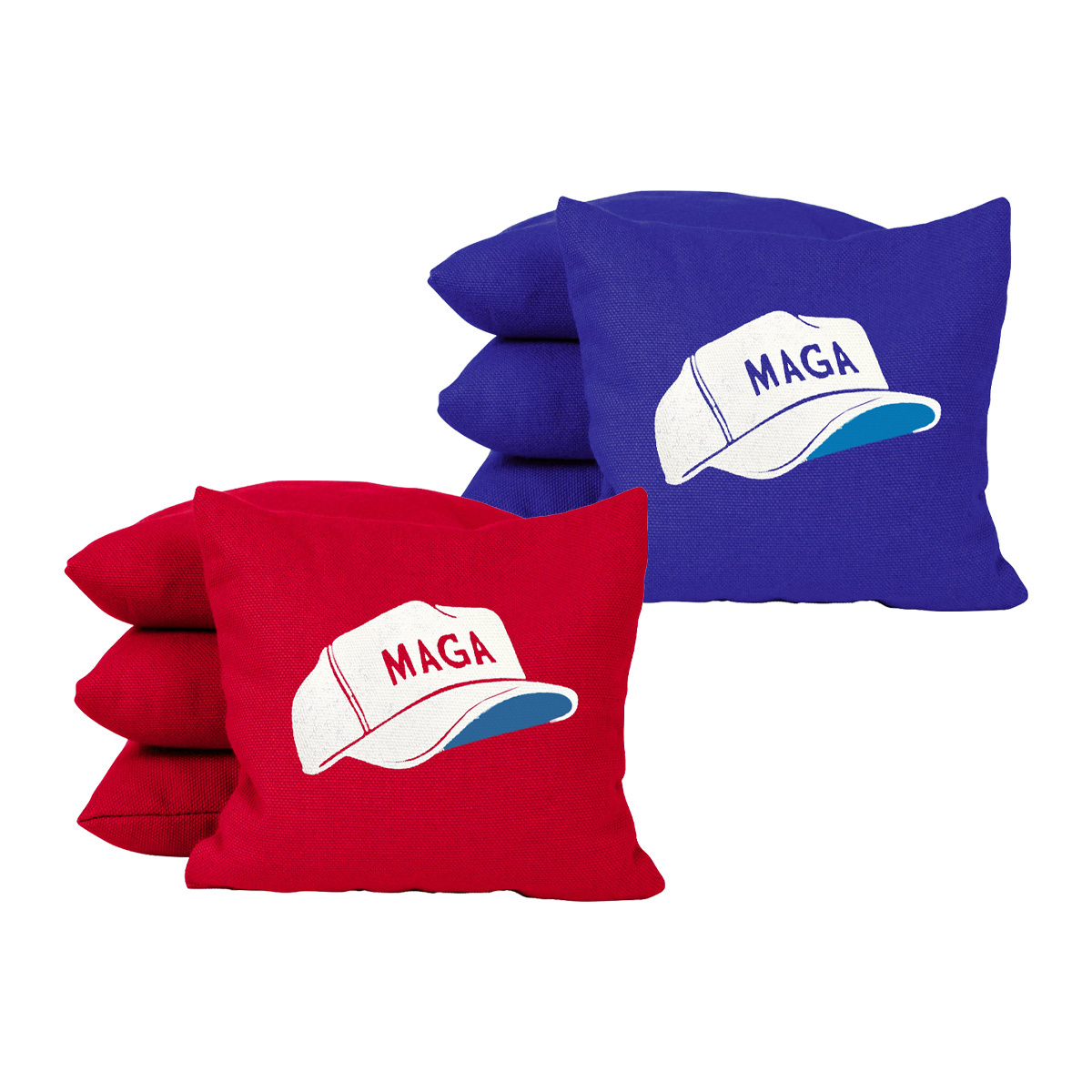 MAGA Hat Cornhole Set - Red & Blue