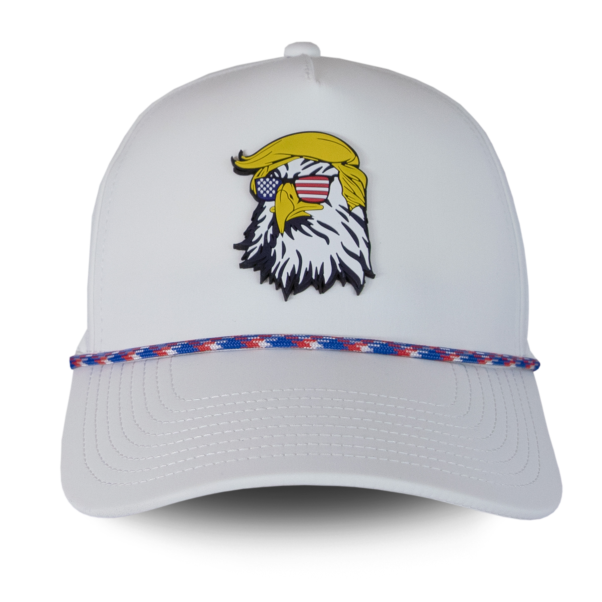 Trump Eagle Rope Hat - RWB Front