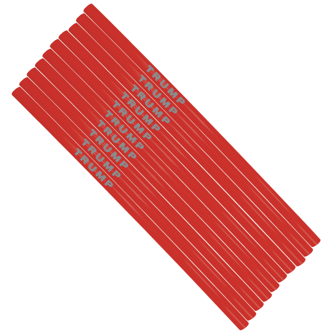 Trump Straws - 10 Pack in the Color Red