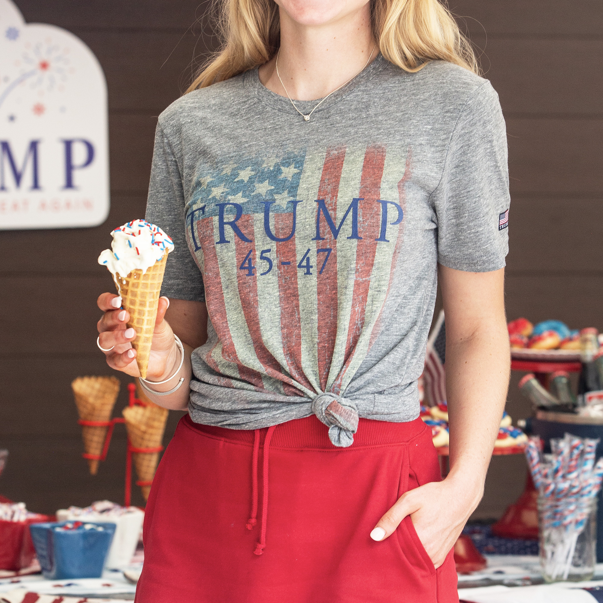 45-47 Central Flag Tee - Vintage Gray 45-47 Central Flag Tee - Vintage Gray